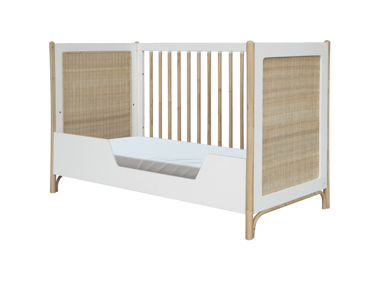 Lettino Theo Bebe Oceania - Bianco 60x120 cm - 4