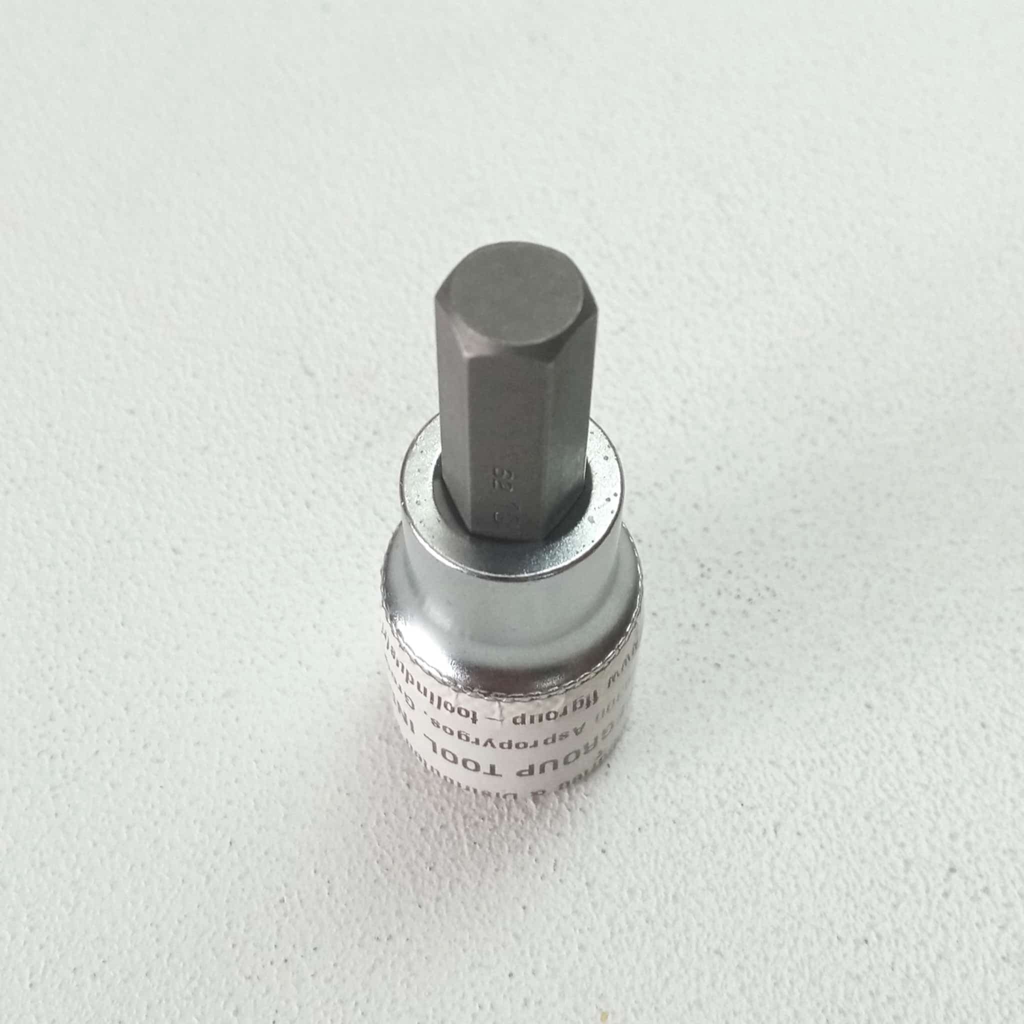 Benman 6mm bussola attacco 1/2" con inserto esagonale corto - 5