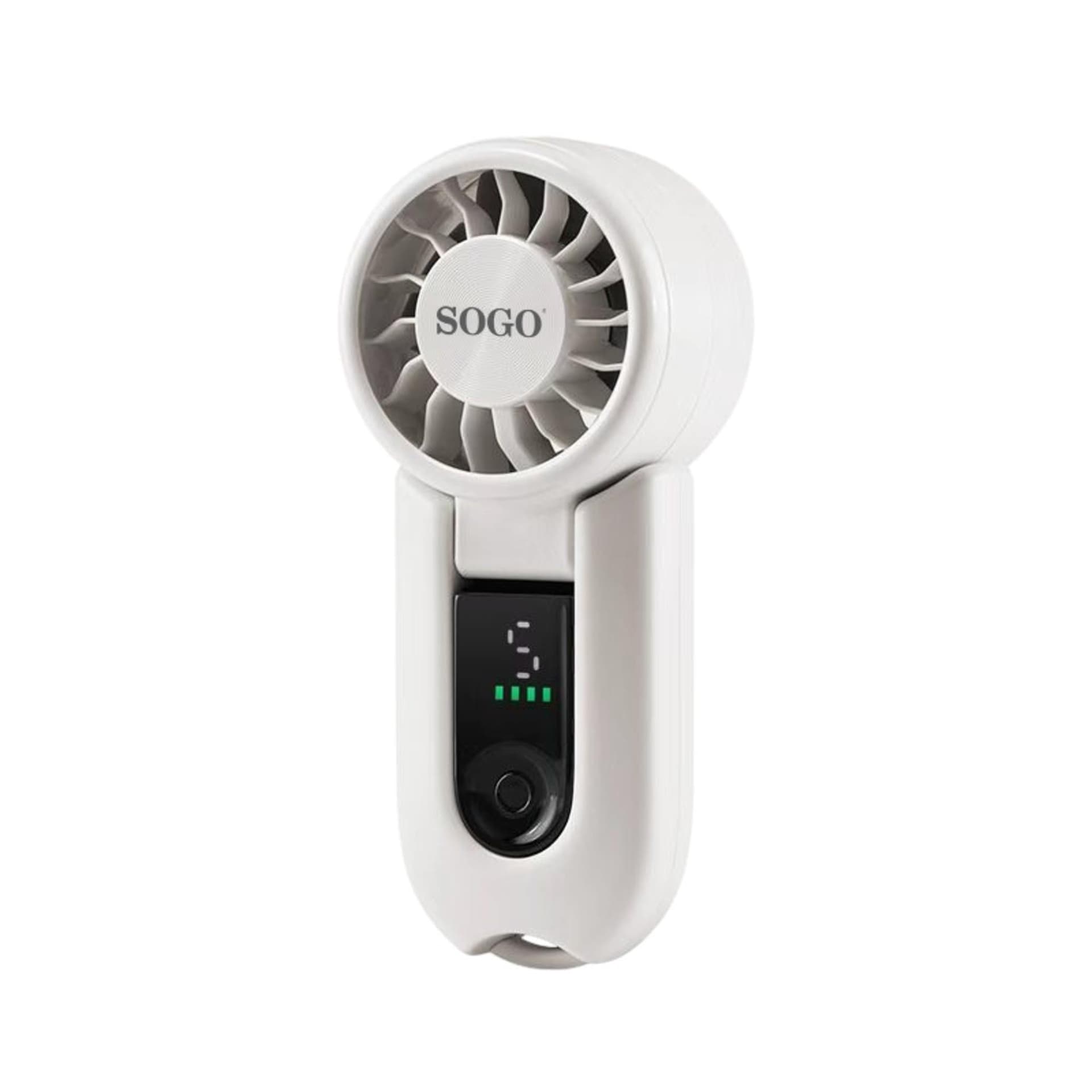 Ventilatore Portatile Ricaricabile SOGO VEN-SS-21450 – Motore BLDC – Batteria 2000 mAh – 3 Velocità – Nero O Bianco - 2