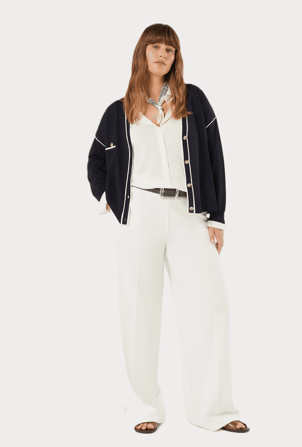 PERSONA pantalone a palazzo donna bianco - 4