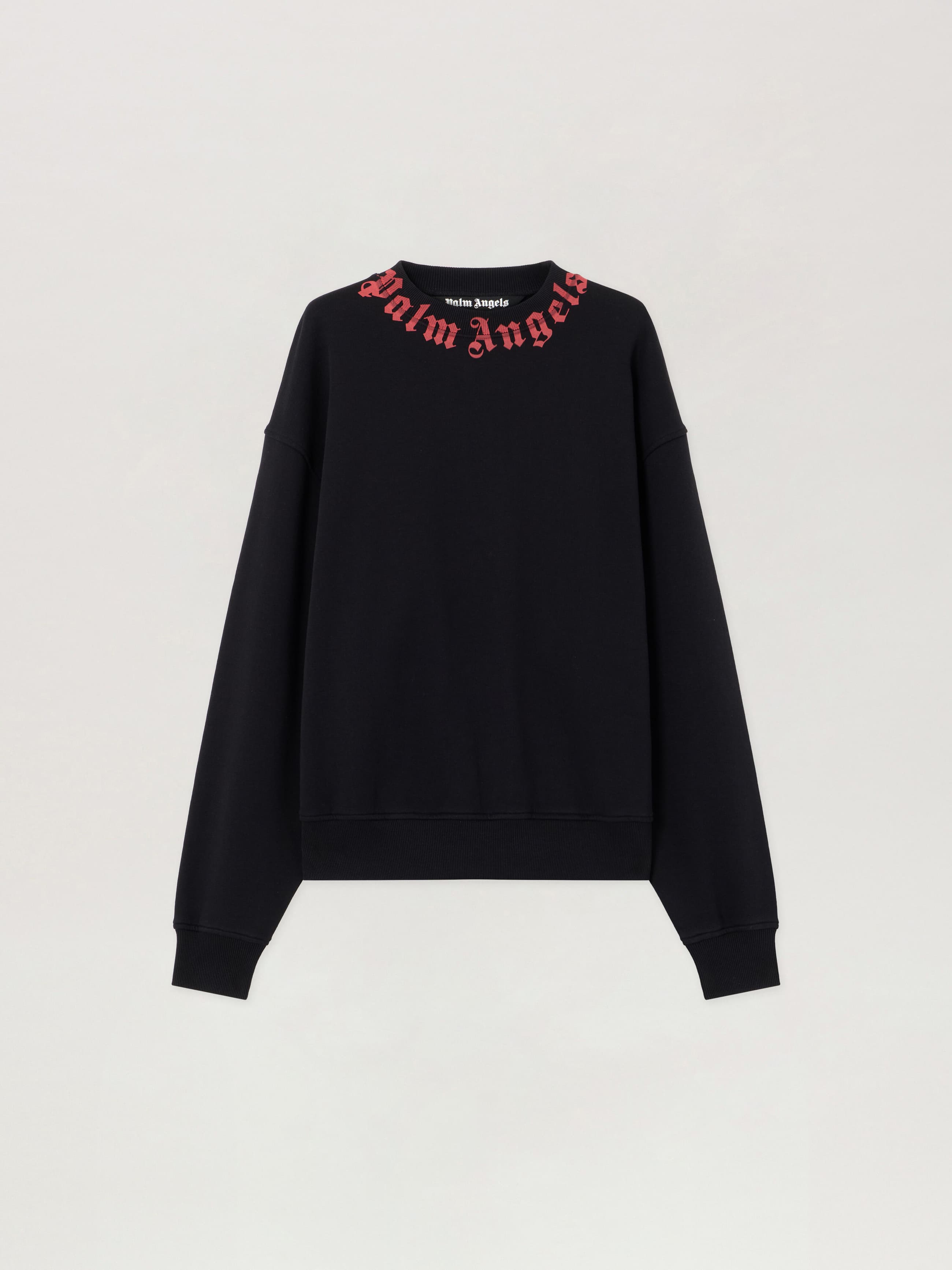 Palm Angels Felpa girocollo Uomo PALM ANGELS neck logo nero