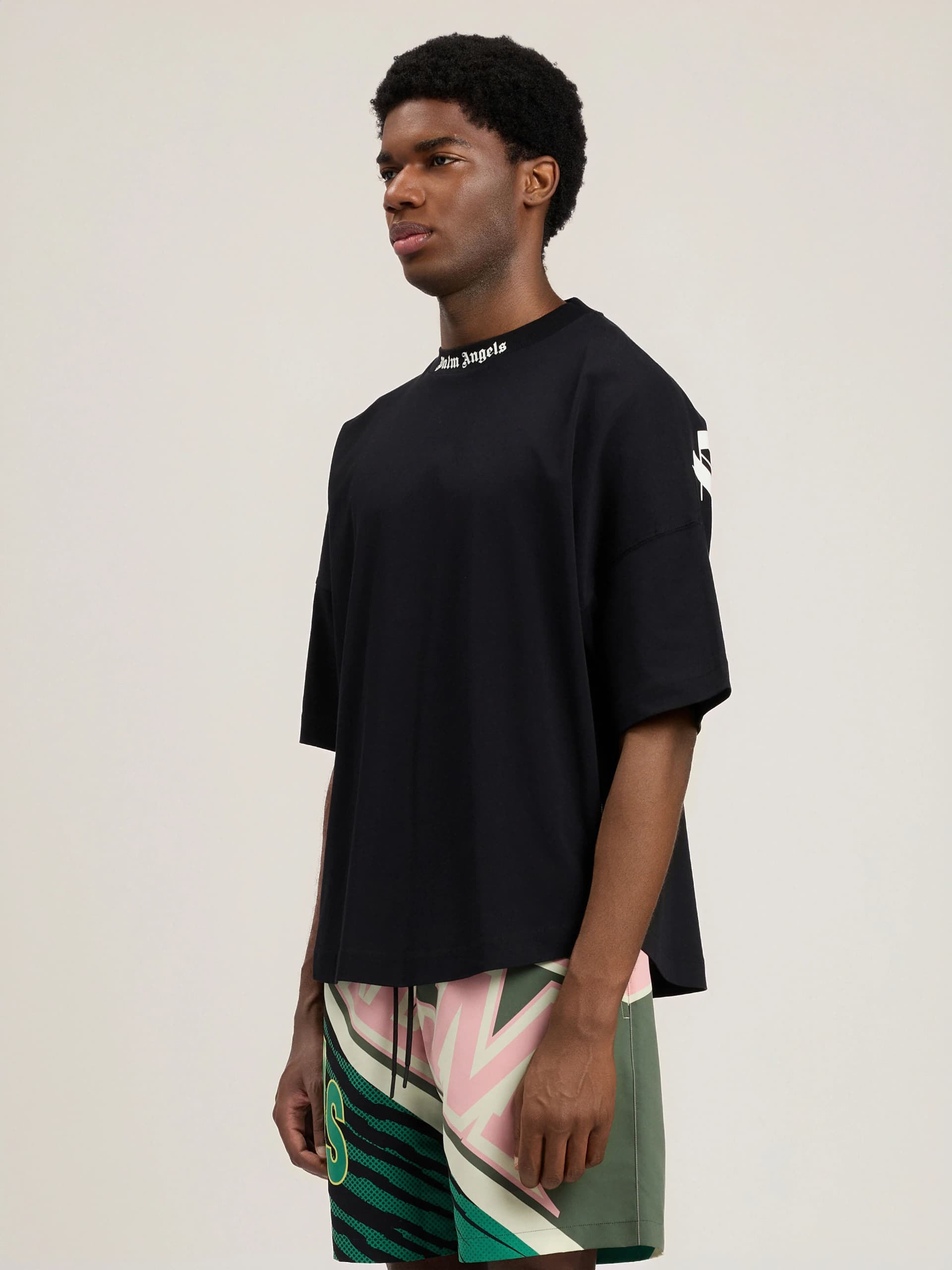 Palm Angels T-shirt over size Uomo PALM ANGELS classic logo - 3