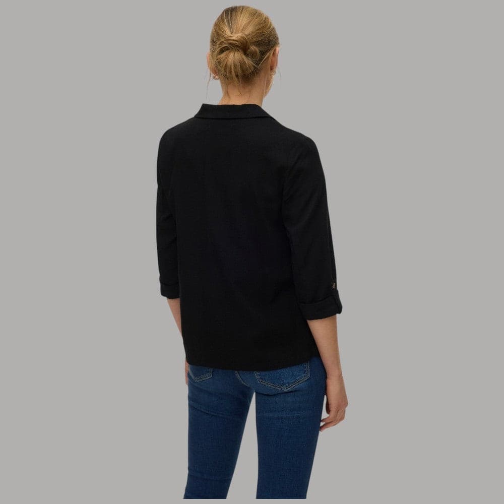 Vero Moda Giacca Blazer Donna Lino e Viscosa Manica 3/4 Tasche - 3