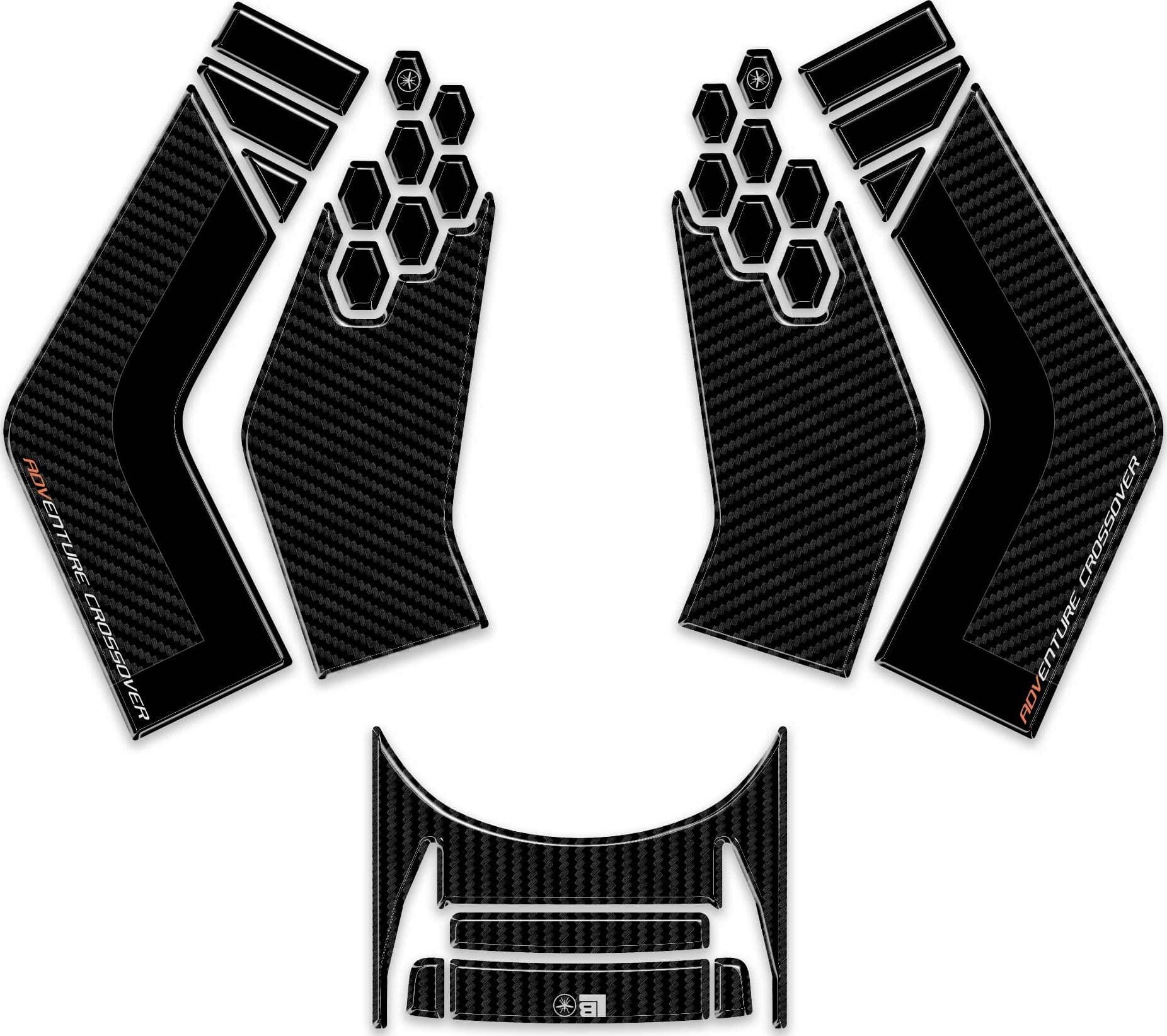 Adesivi Protezioni 3D Pedana Scooter compatibile con Zontes 368G 2026 - 2