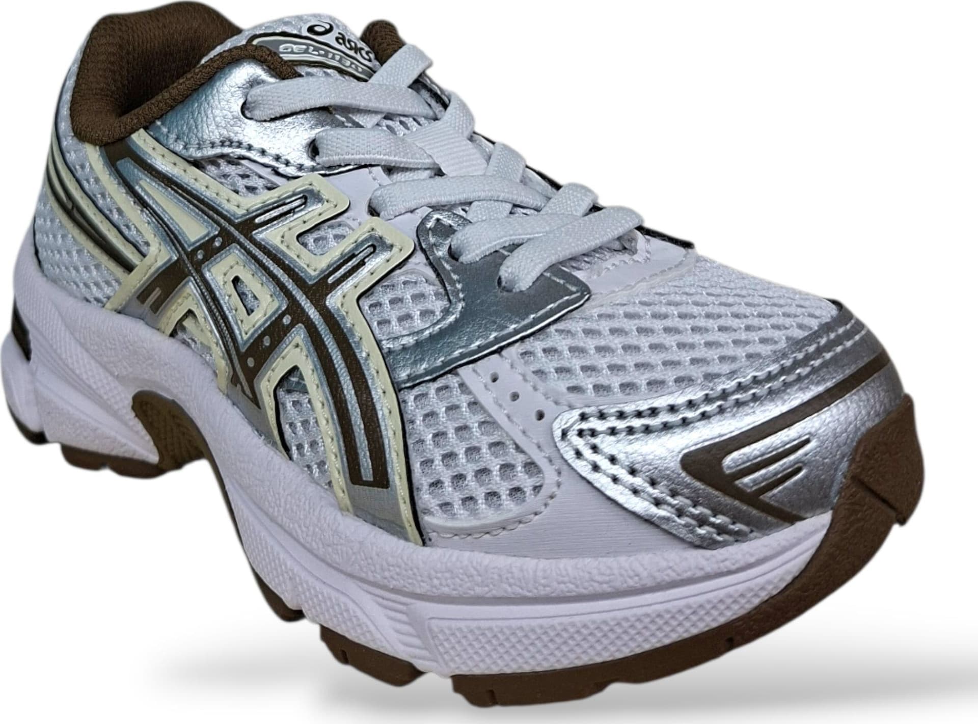 ASICS GEL-1130 Sneakers Bambini Ragazzi Marrone Grigio Bianco | Taglia 27-40 | Scarpetteria Gica - 2