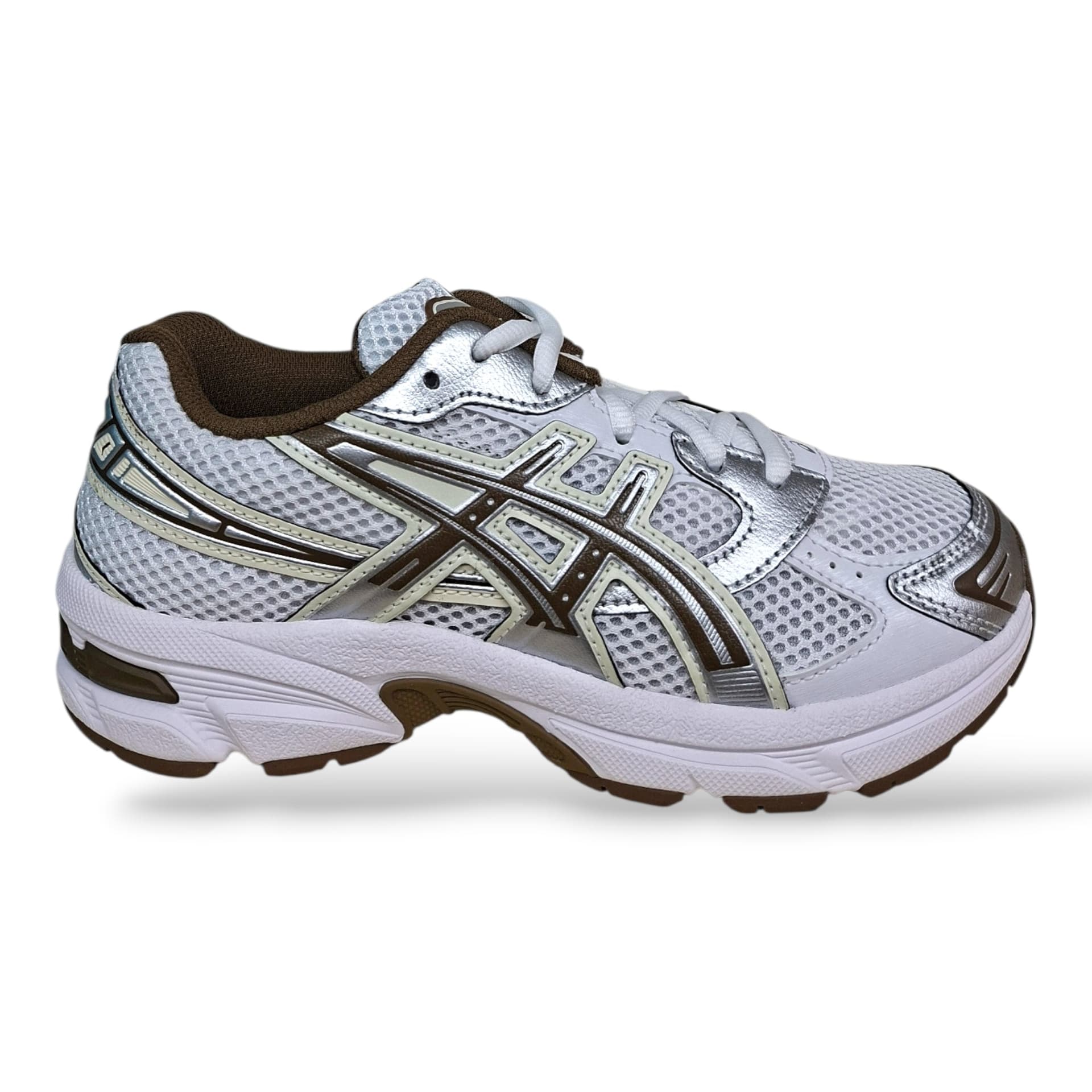 ASICS GEL-1130 Sneakers Bambini Ragazzi Marrone Grigio Bianco | Taglia 27-40 | Scarpetteria Gica - 6