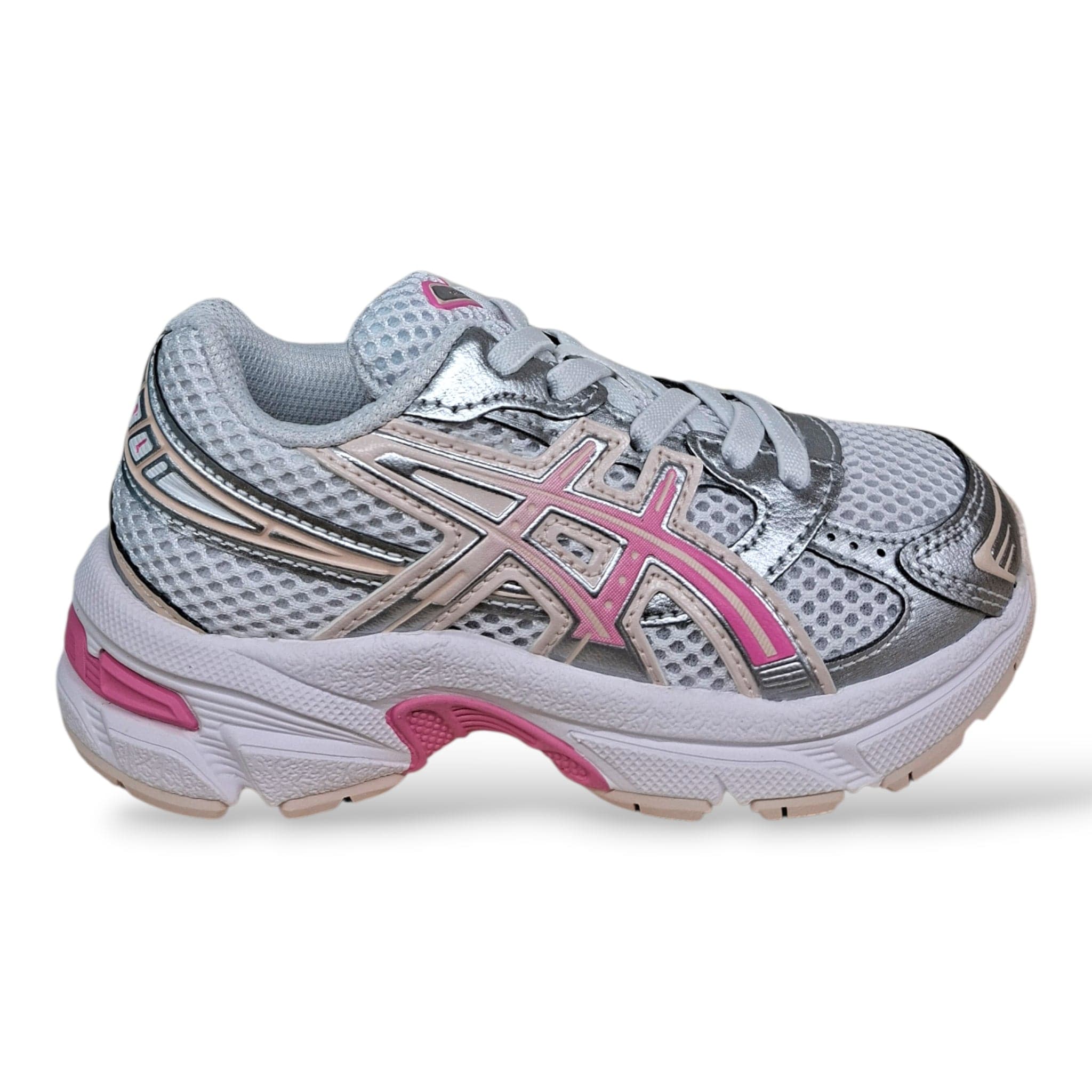 ASICS GEL-1130 Sneakers Bambine Ragazze Grigio Rosa | Taglia 27-40 | Scarpetteria Gica