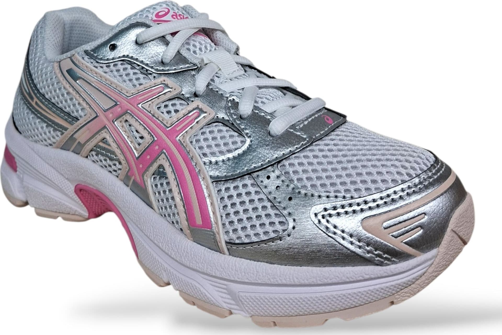 ASICS GEL-1130 Sneakers Bambine Ragazze Grigio Rosa | Taglia 27-40 | Scarpetteria Gica - 7