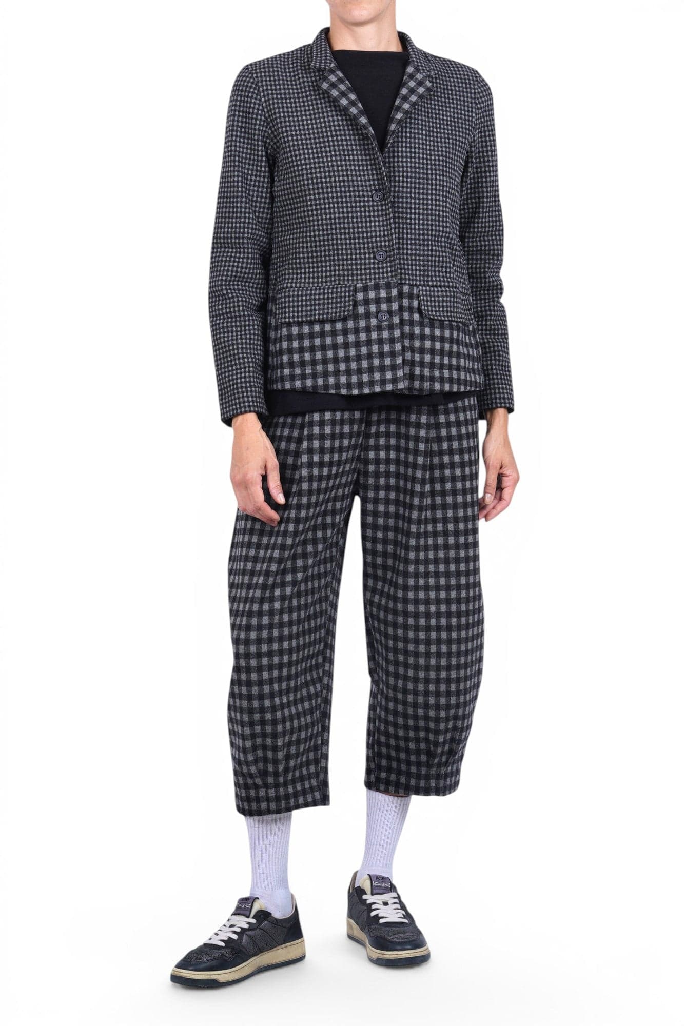 MAMA B Mama B - Pantalone - 480028 - Nero/Grigio - 2