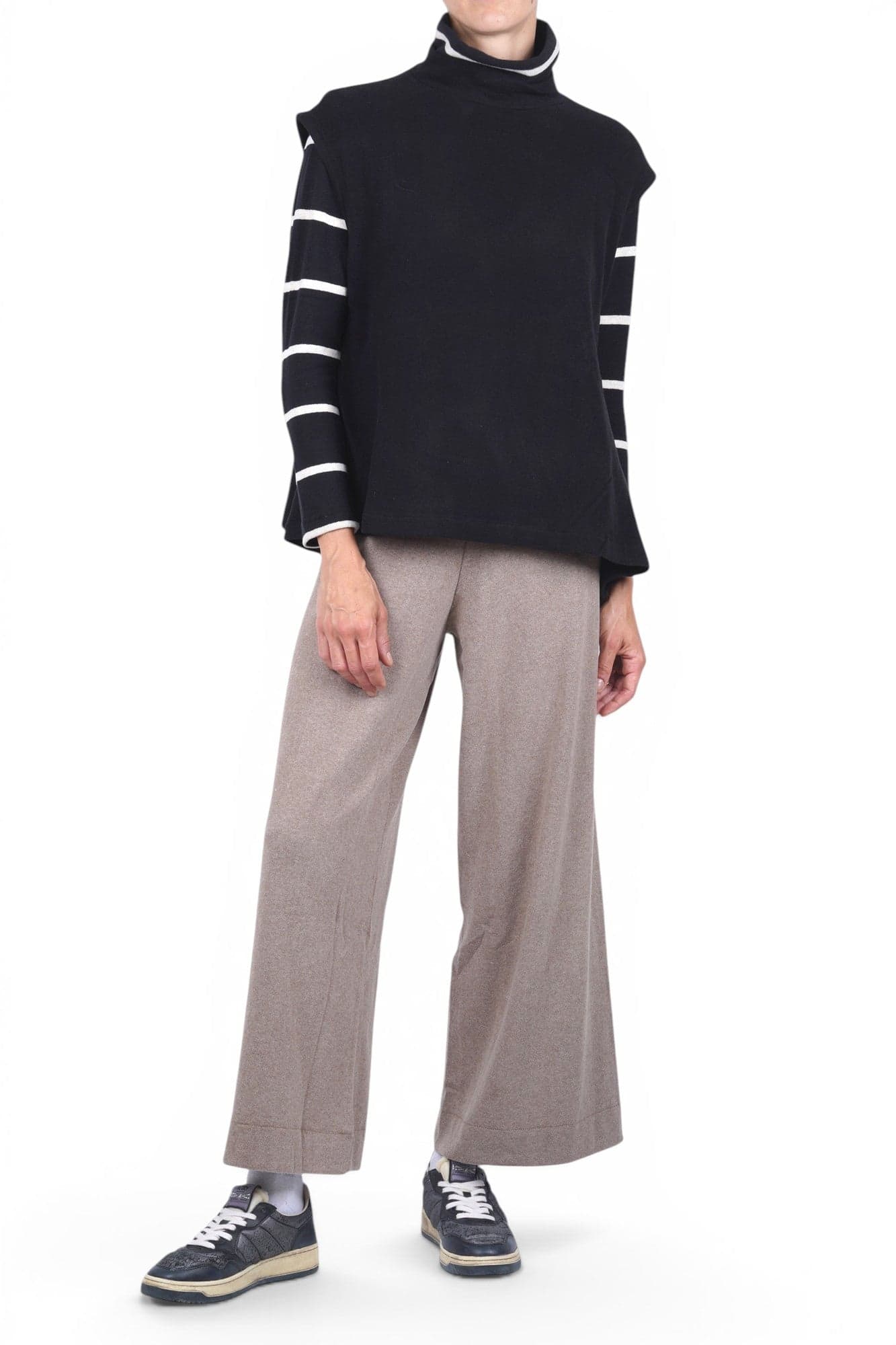 MAMA B Mama B - Maglia - 480043 - Nero/Panna - 2