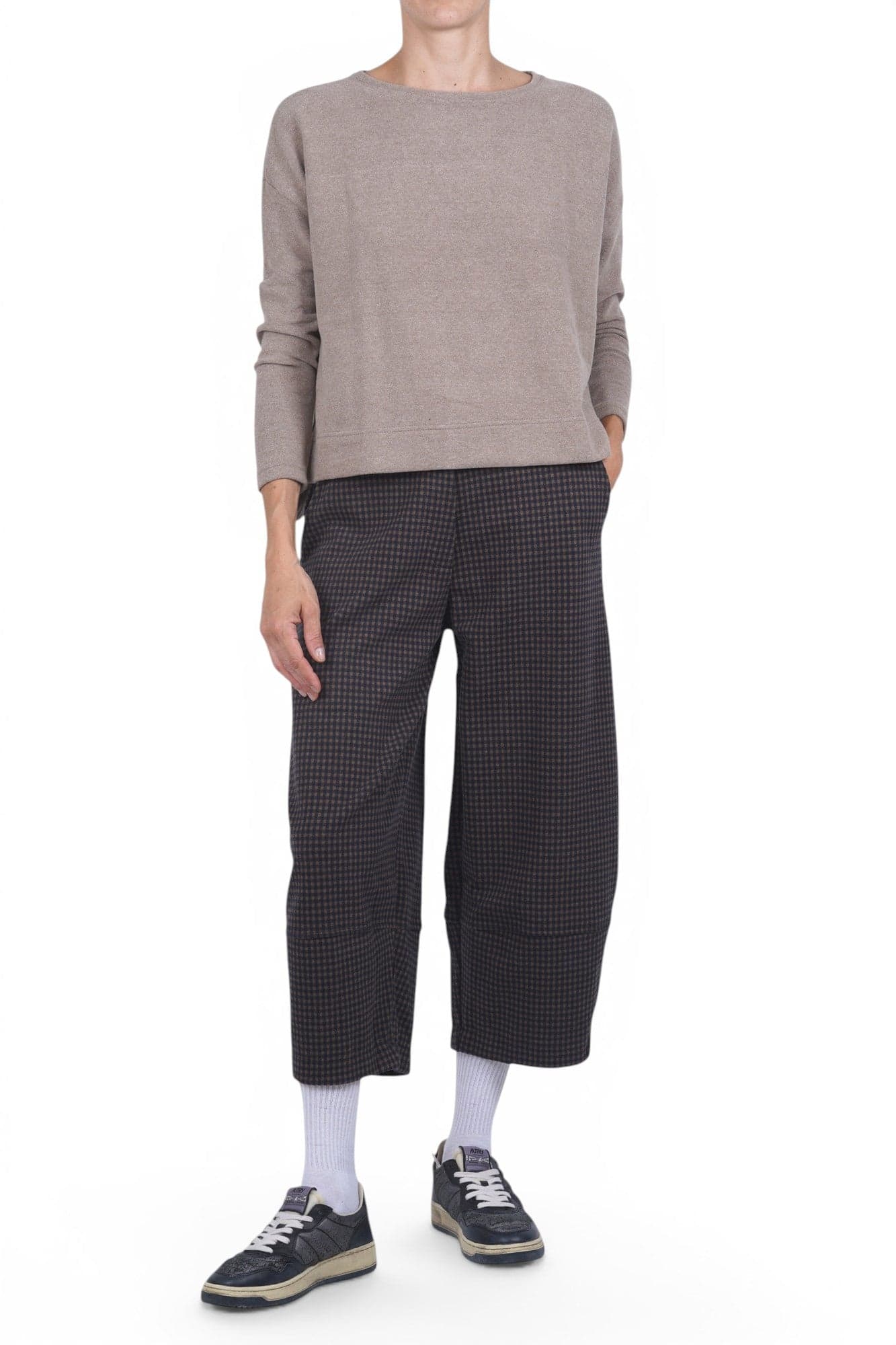 MAMA B Mama B - Pantalone - 480046 - Tortora/Blu - 2