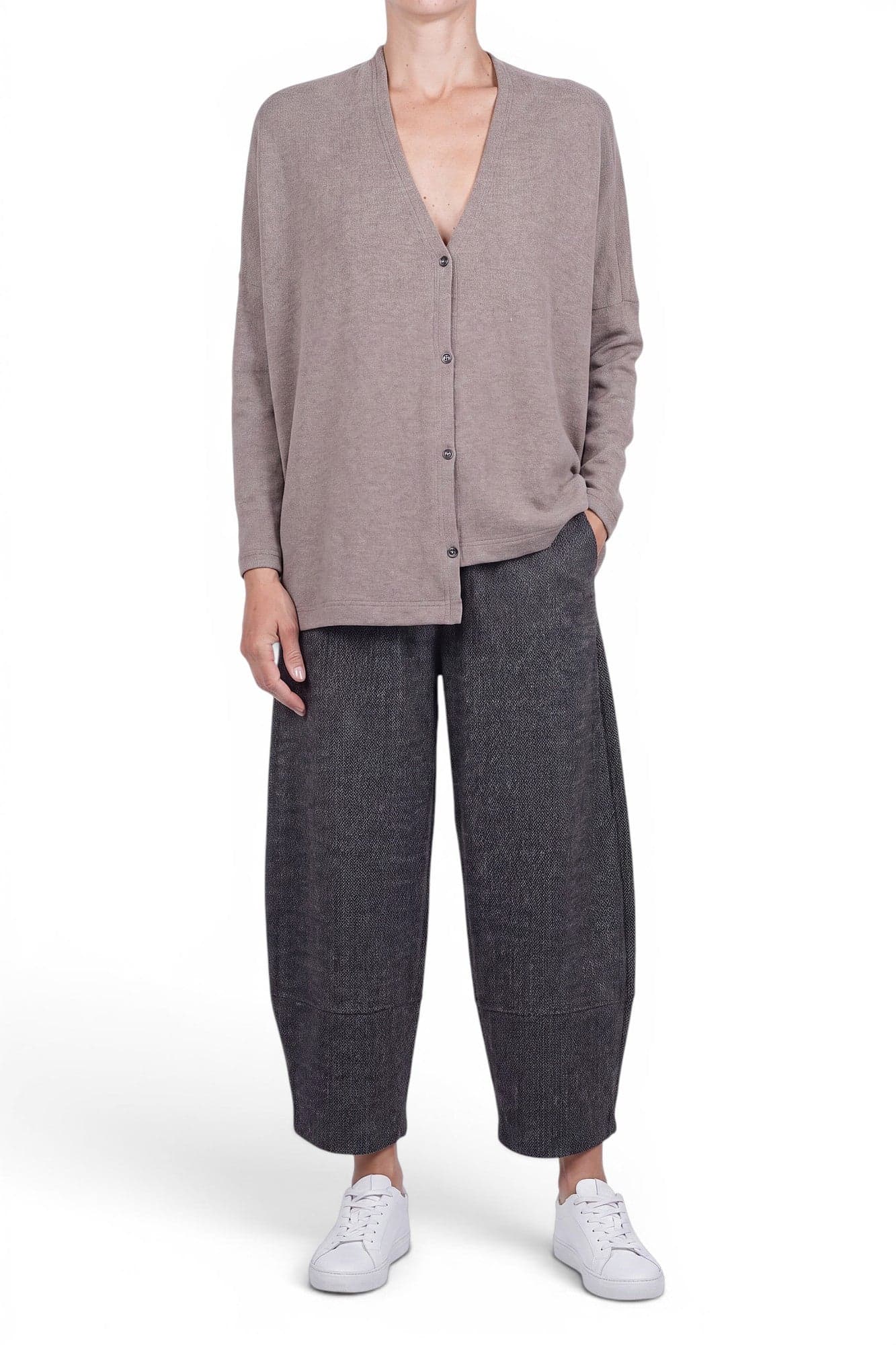 MAMA B Mama B - Cardigan - 480050 - Tortora - 2