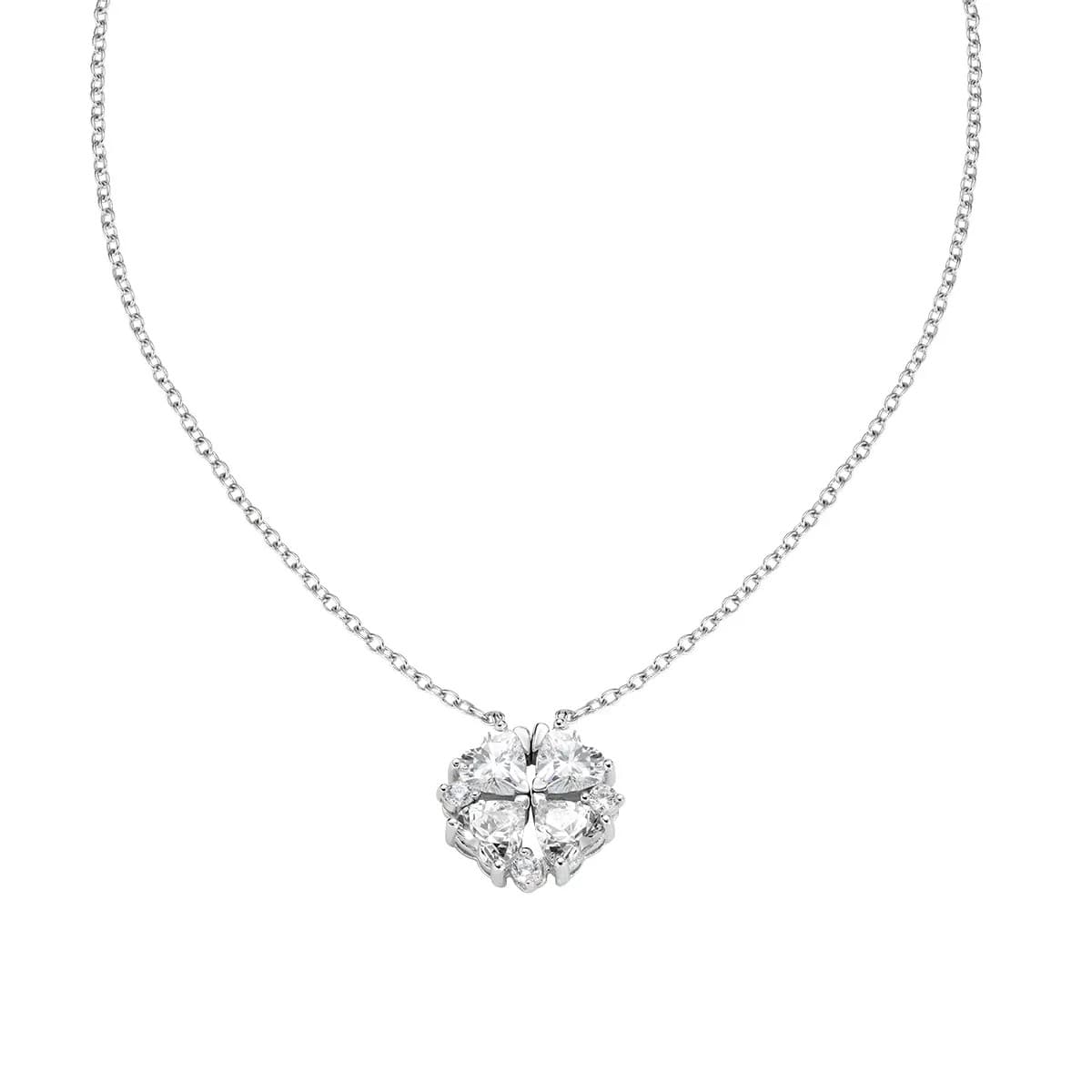 Amen  - Collana Quadricuore Magnetico Bianco - 2