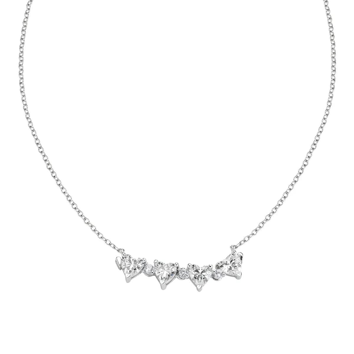 Amen  - Collana Quadricuore Magnetico Bianco - 3