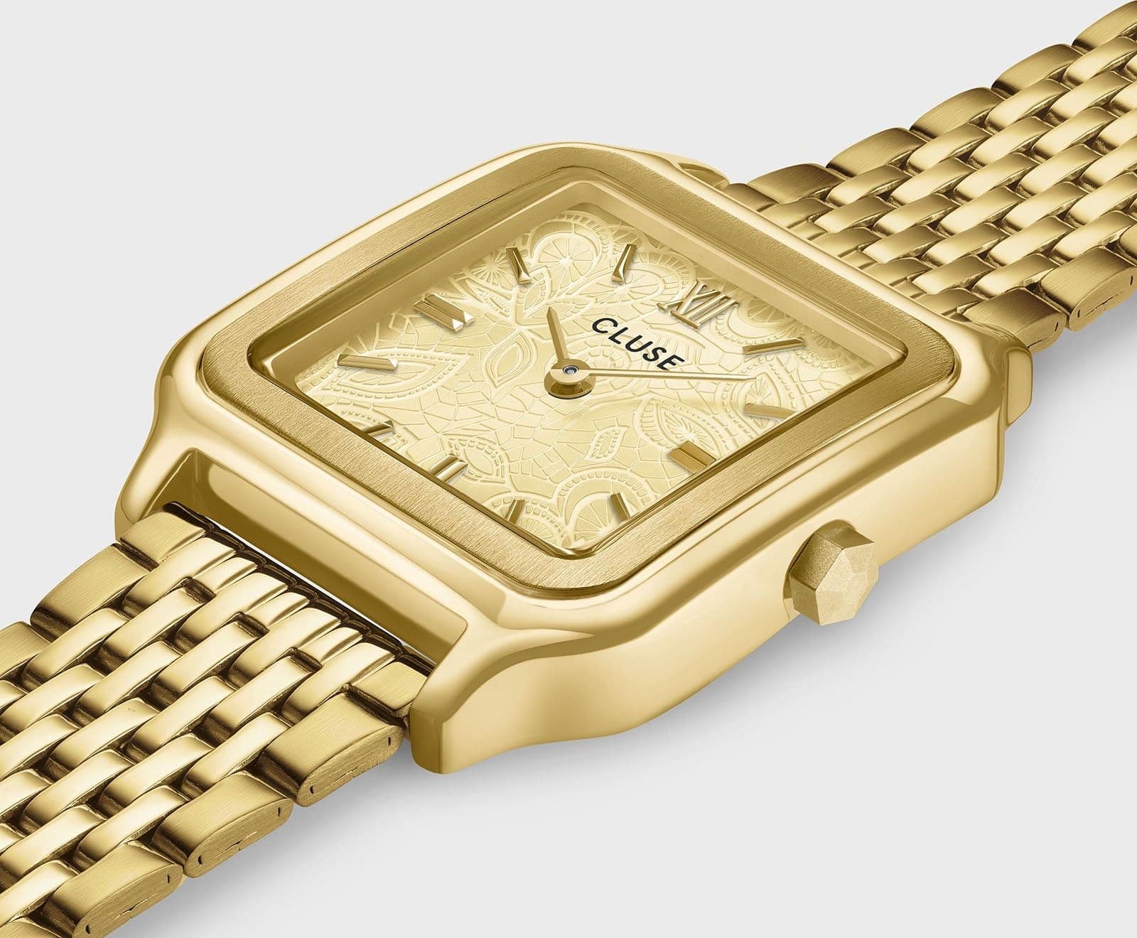 CLUSE - Gracieuse Watch Steel, Lace Textured, Gold Colour - 2