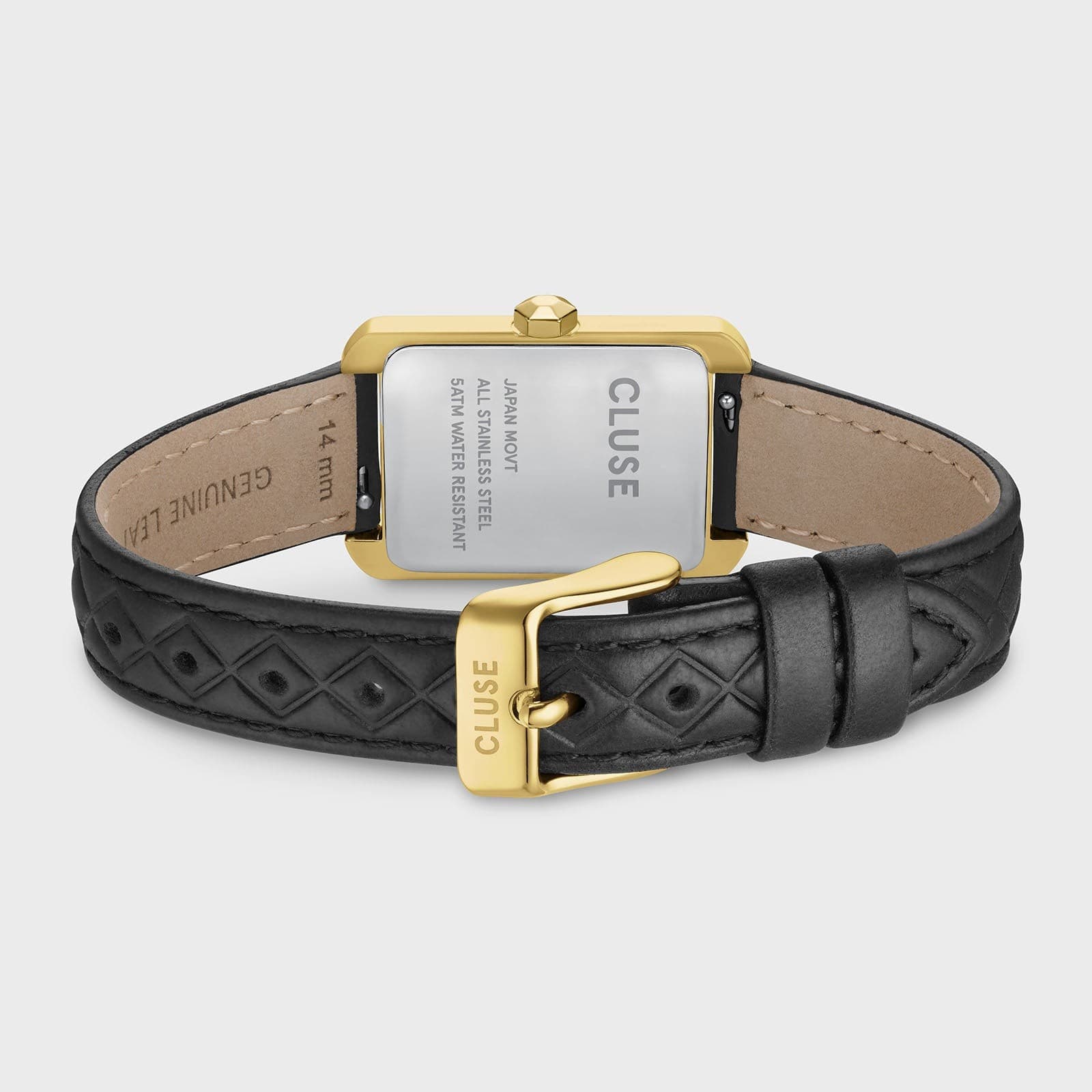 CLUSE - Orologio Belisenna Watch Leather, Black Quilted, Gold Colour - 3