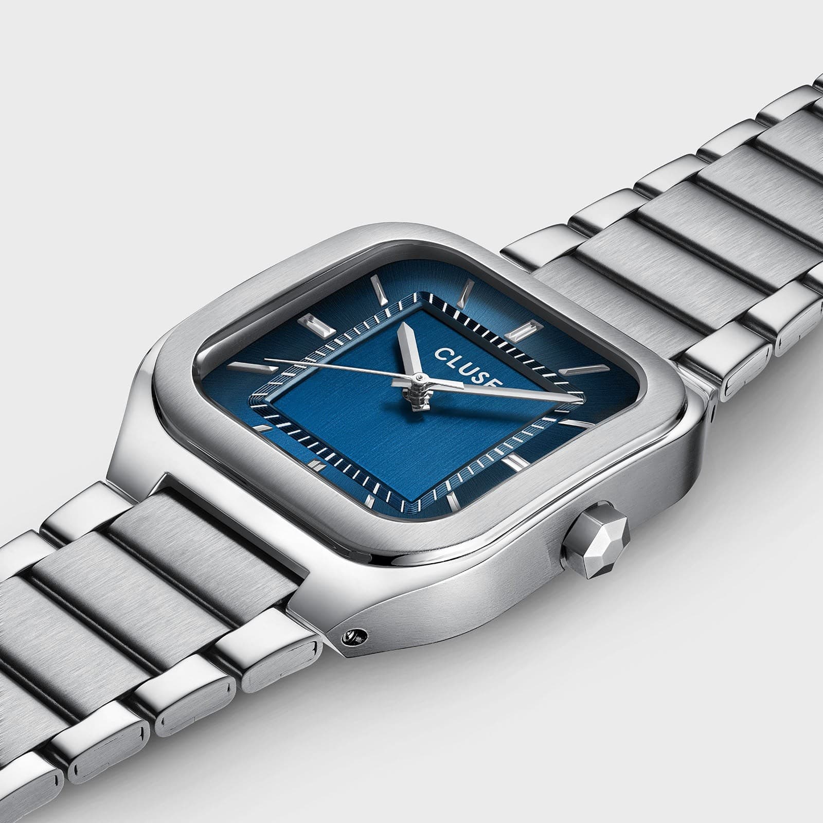 CLUSE - Orologio Quadrus Watch Steel, Blue, Silver Colour - 2