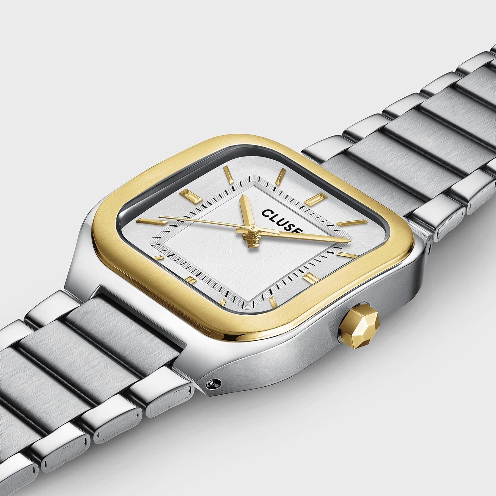 CLUSE - Orologio Quadrus Watch Steel, Silver, Two-Tone - 2