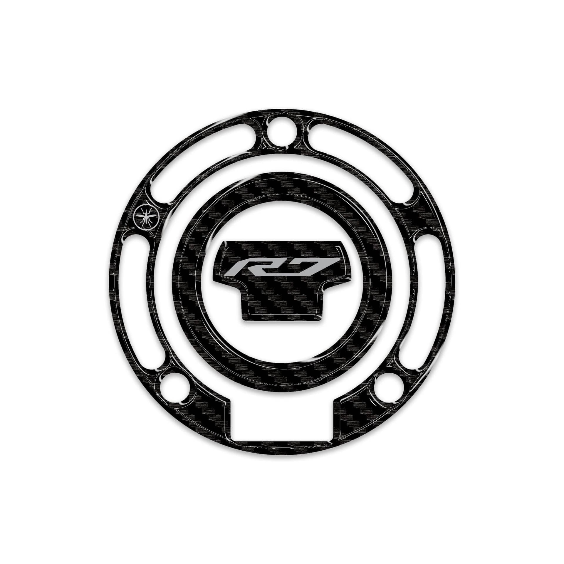 Adesivo 3D Protezione Tappo Serbatoio moto compatibile con Yamaha R7 2026 - 2