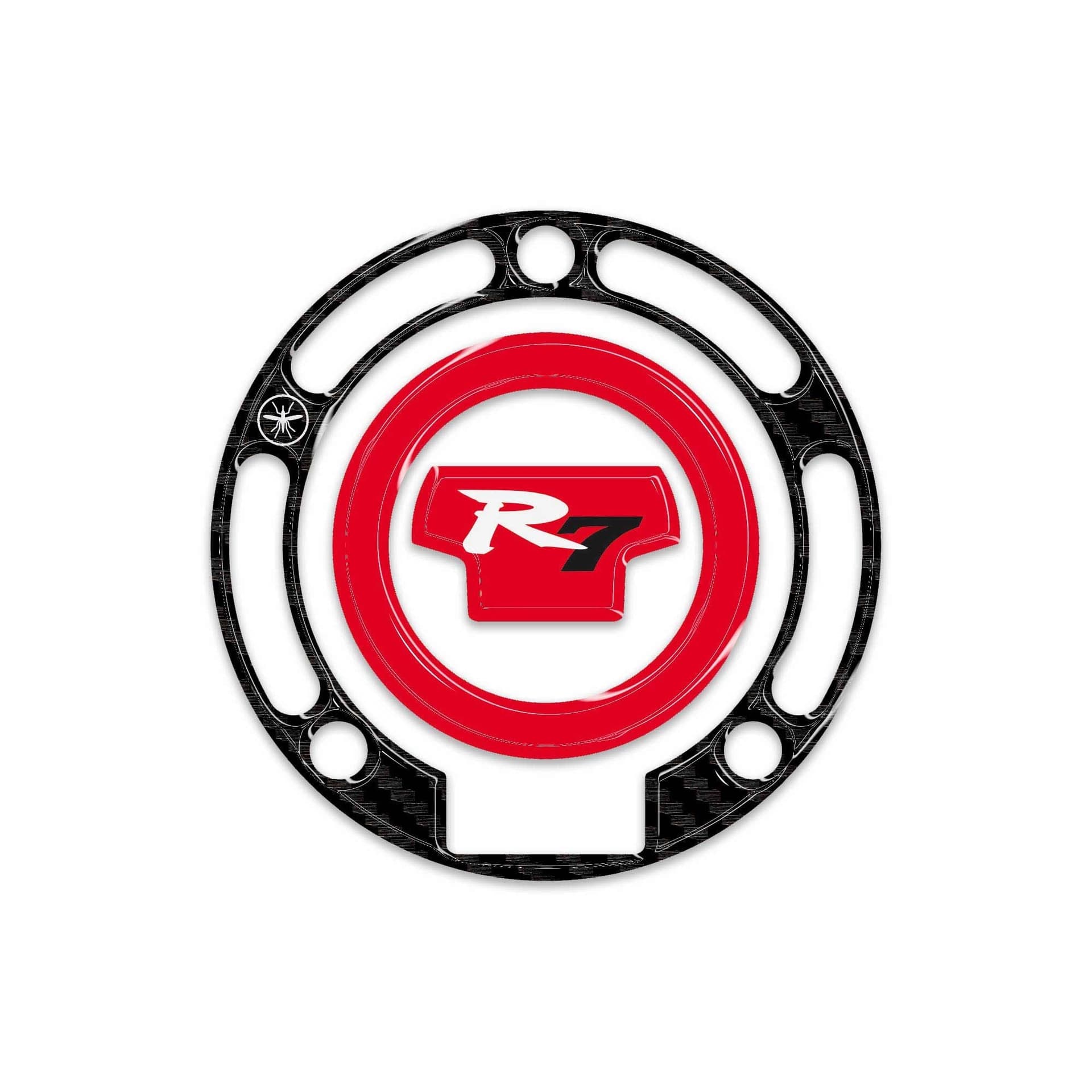 Adesivo 3D Protezione Tappo Serbatoio moto compatibile con Yamaha R7 2026 - 7