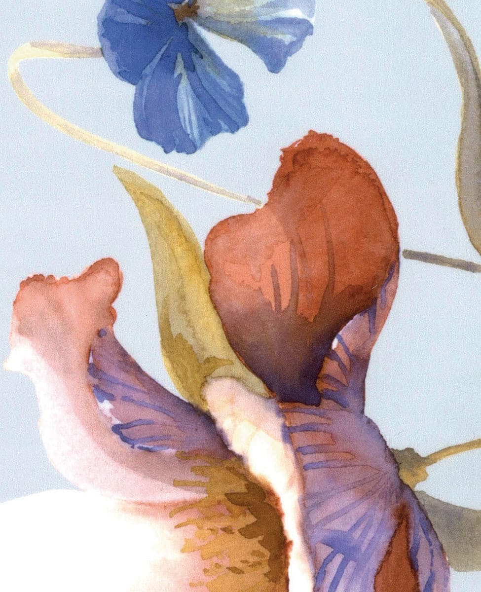 Completo Lenzuola Matrimoniale Blumarine Fleurette in Raso di Cotone 300 TC Made in Italy - 7
