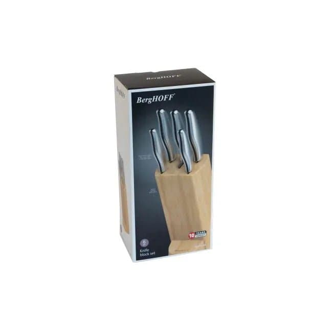 Set Coltelli Berghoff 1315153 Entity con Ceppo in Legno 6 Pezzi in Acciaio Inox - 5