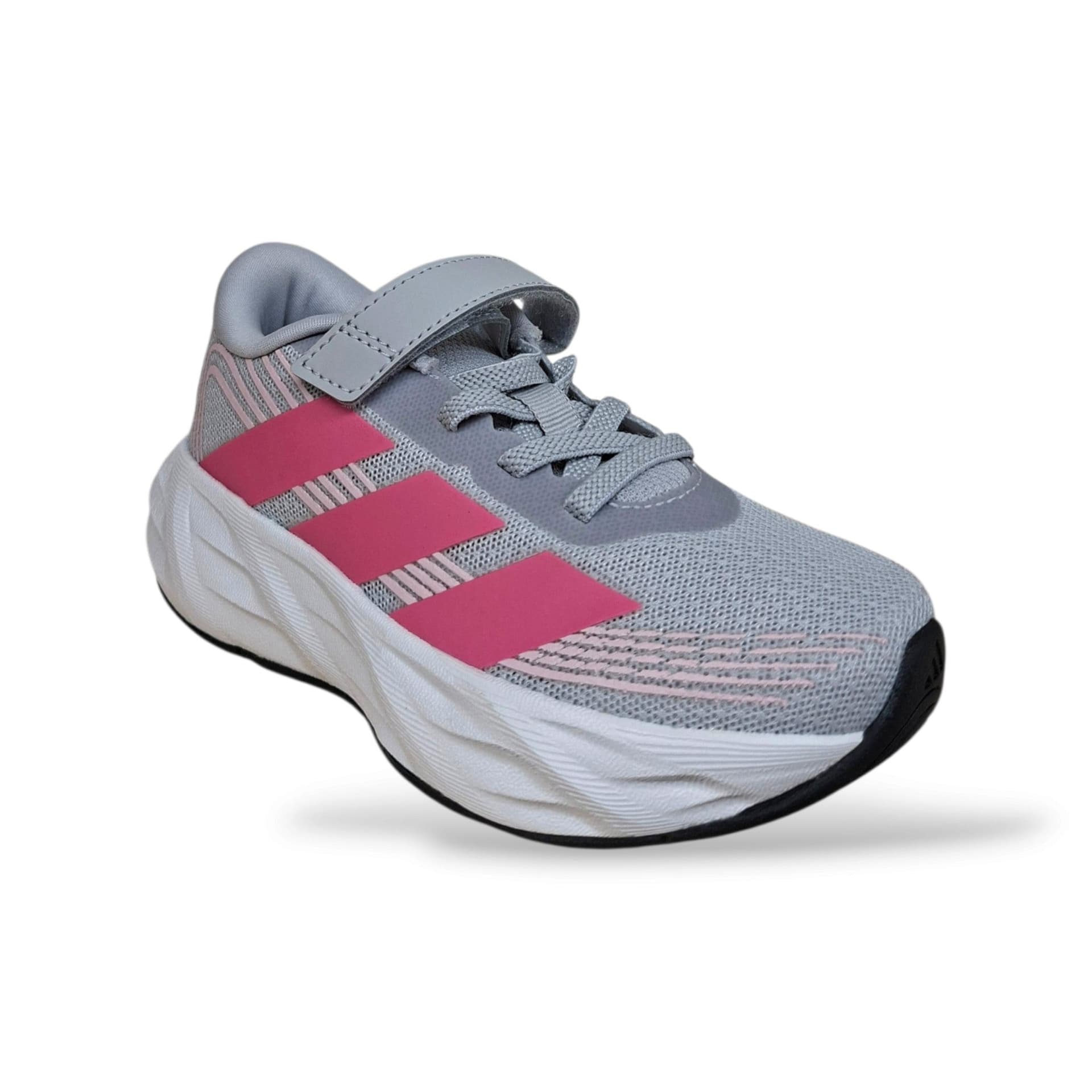 Adidas Galaxy 8 Sneakers Bambine Grigio Rosa | Taglia 20-27 | Laccio Elastico e Velcro | Scarpetteria Gica - 7