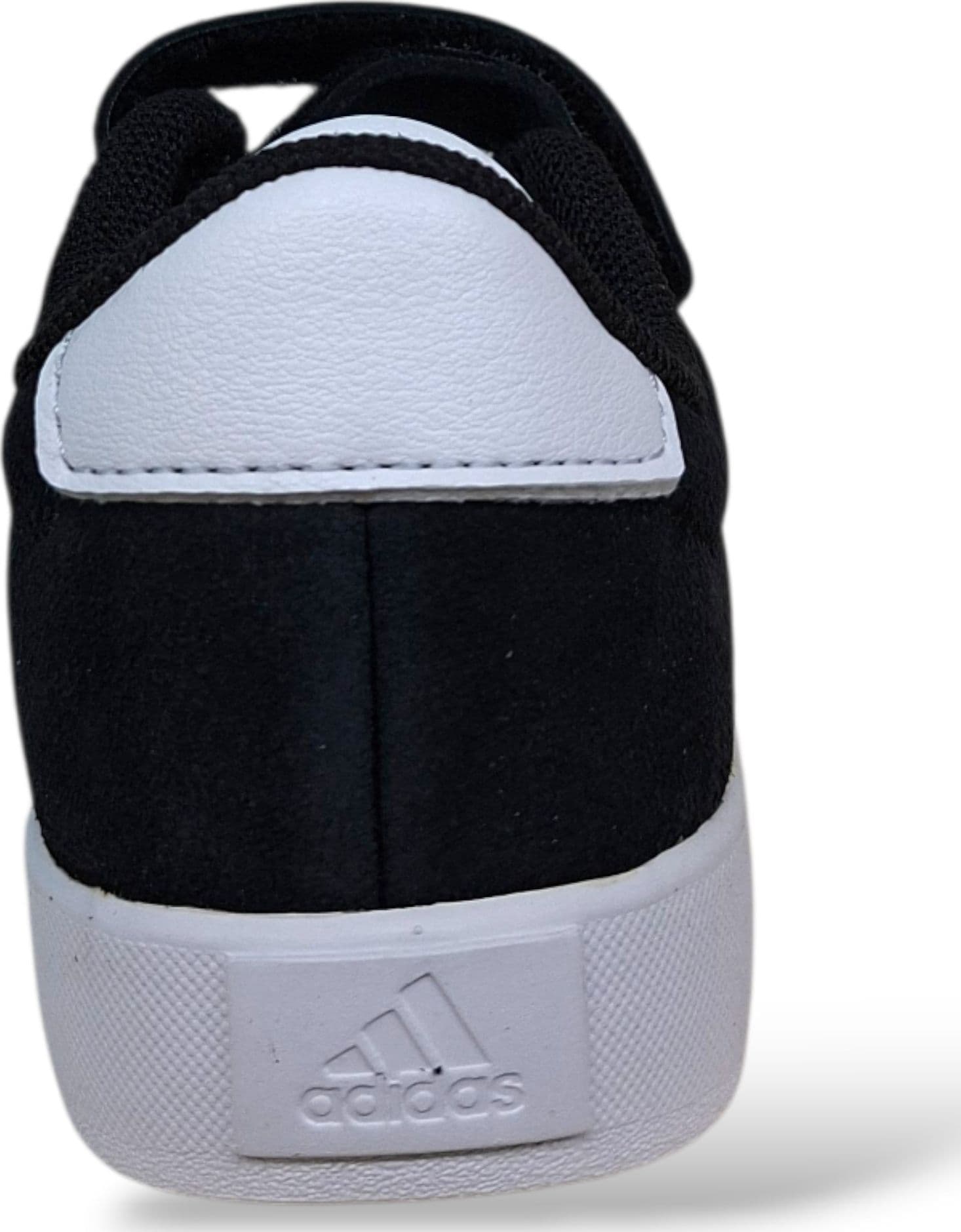 Adidas VL Court Sneakers Bambini Ragazzi Nero Bianco | Taglia 28-35 | Pelle e Suede | Scarpetteria Gica - 3