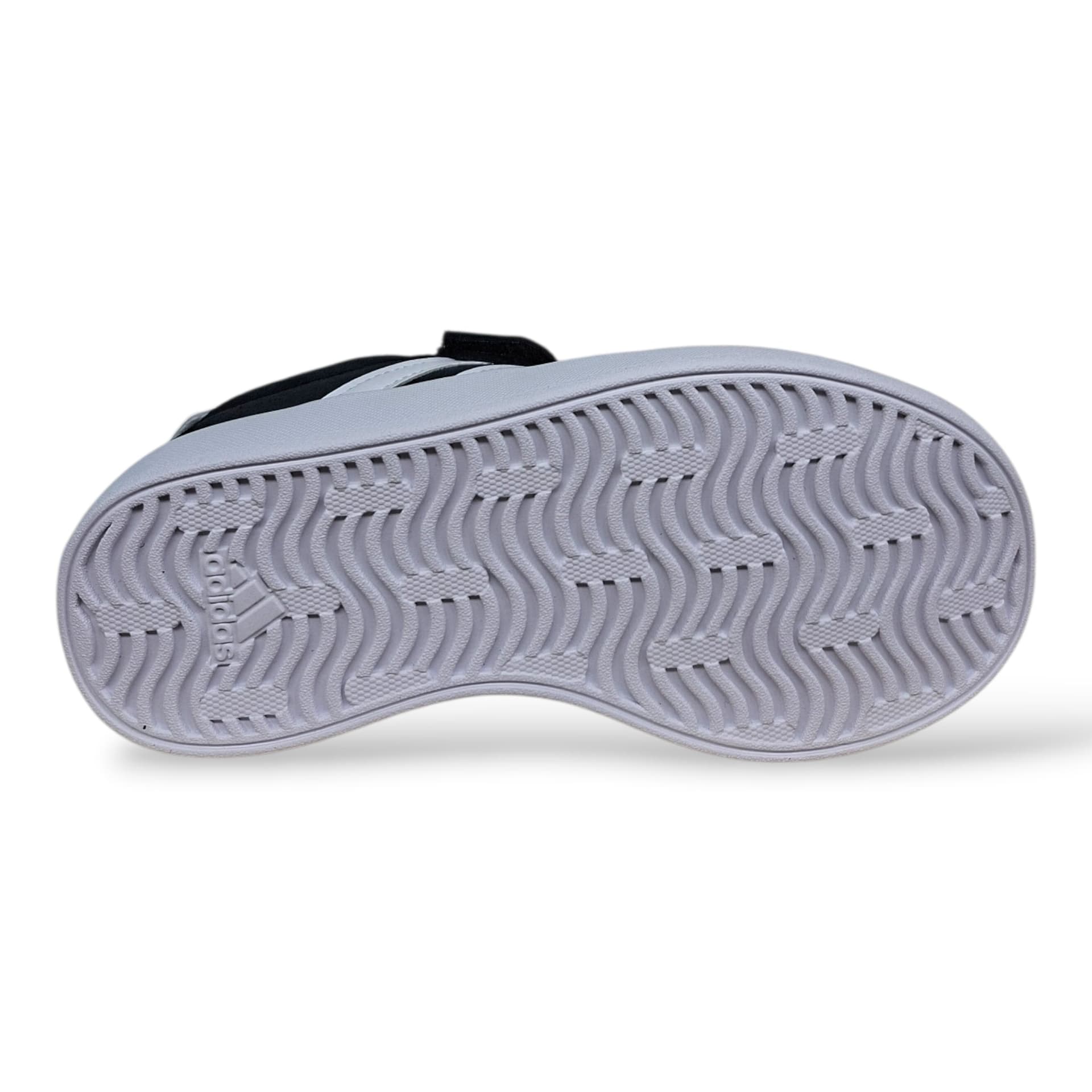 Adidas VL Court Sneakers Bambini Ragazzi Nero Bianco | Taglia 28-35 | Pelle e Suede | Scarpetteria Gica - 5