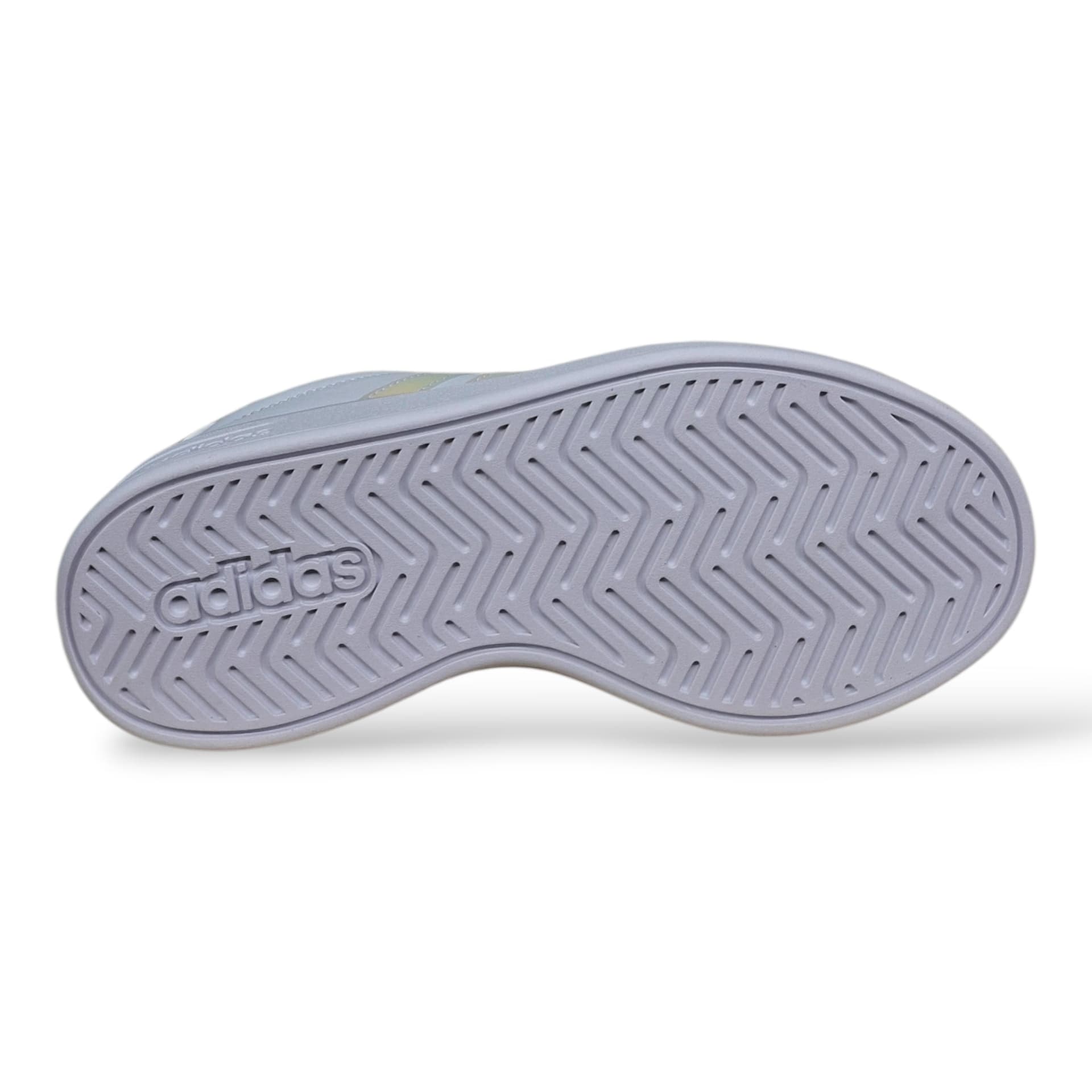 Adidas Grand Court Sneakers Bambine Ragazze Bianco Cangiante | Taglia 36-40 | Pelle | Scarpetteria Gica - 5