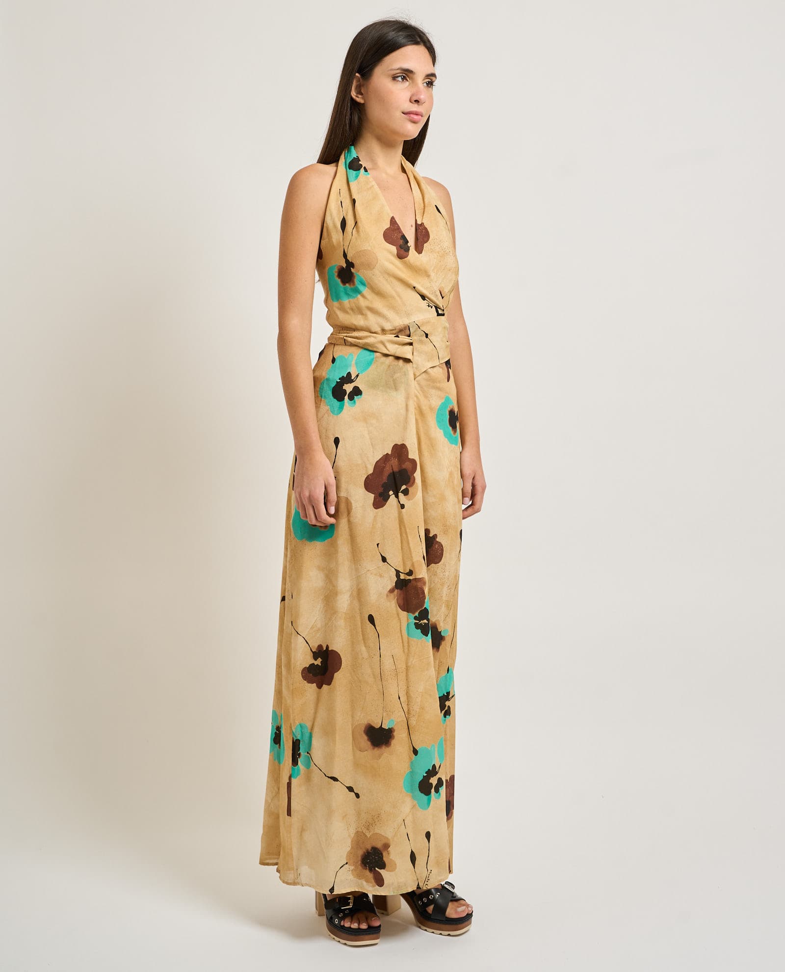 Manila Grace  Abiti Beige - 3