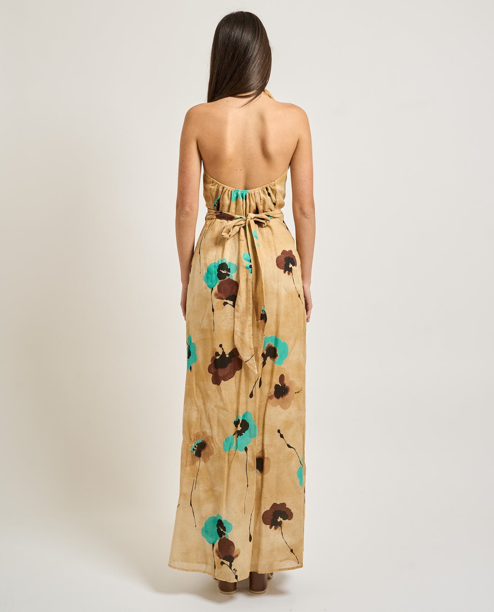 Manila Grace  Abiti Beige - 4