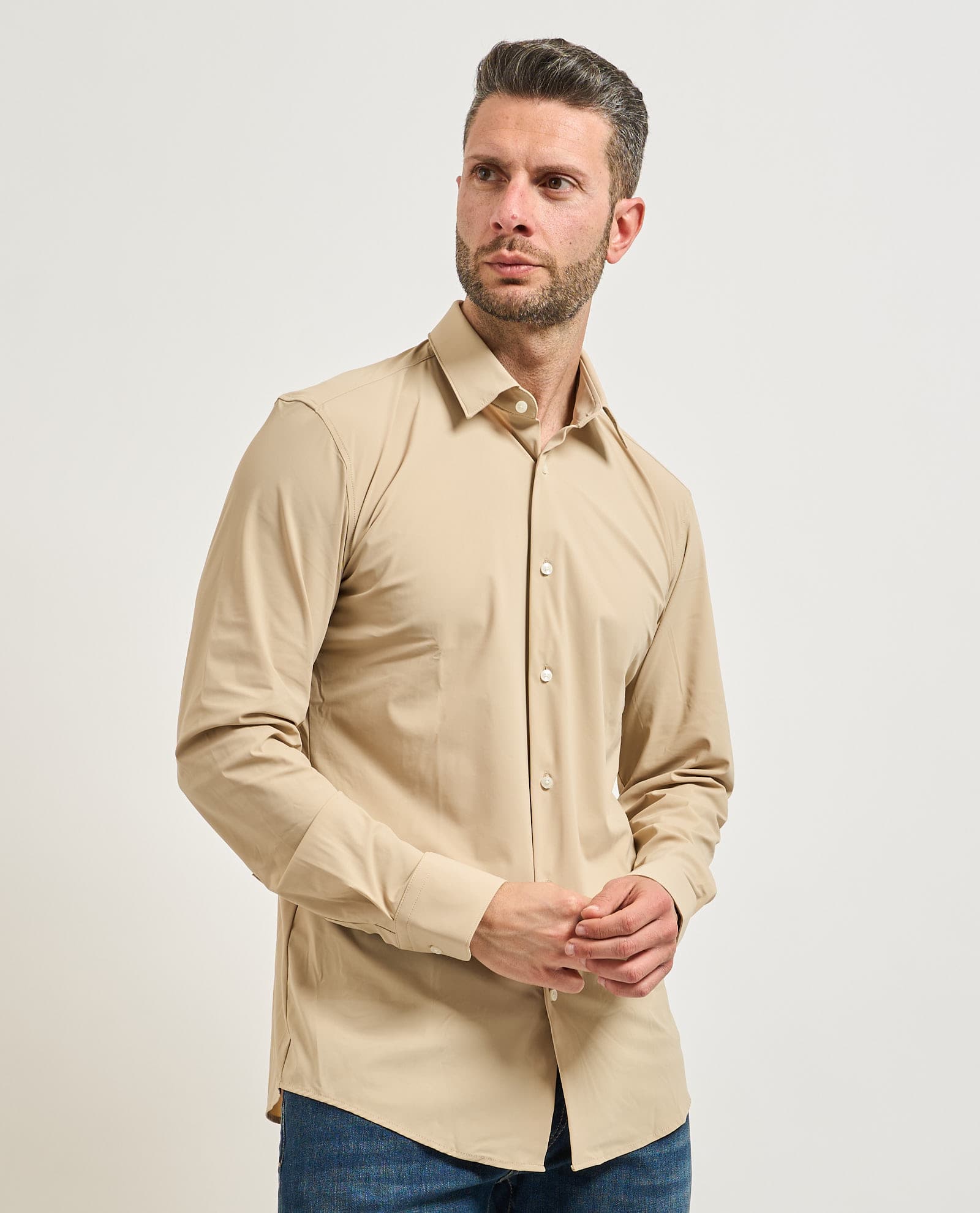 BOSS  Camicie Beige - 3