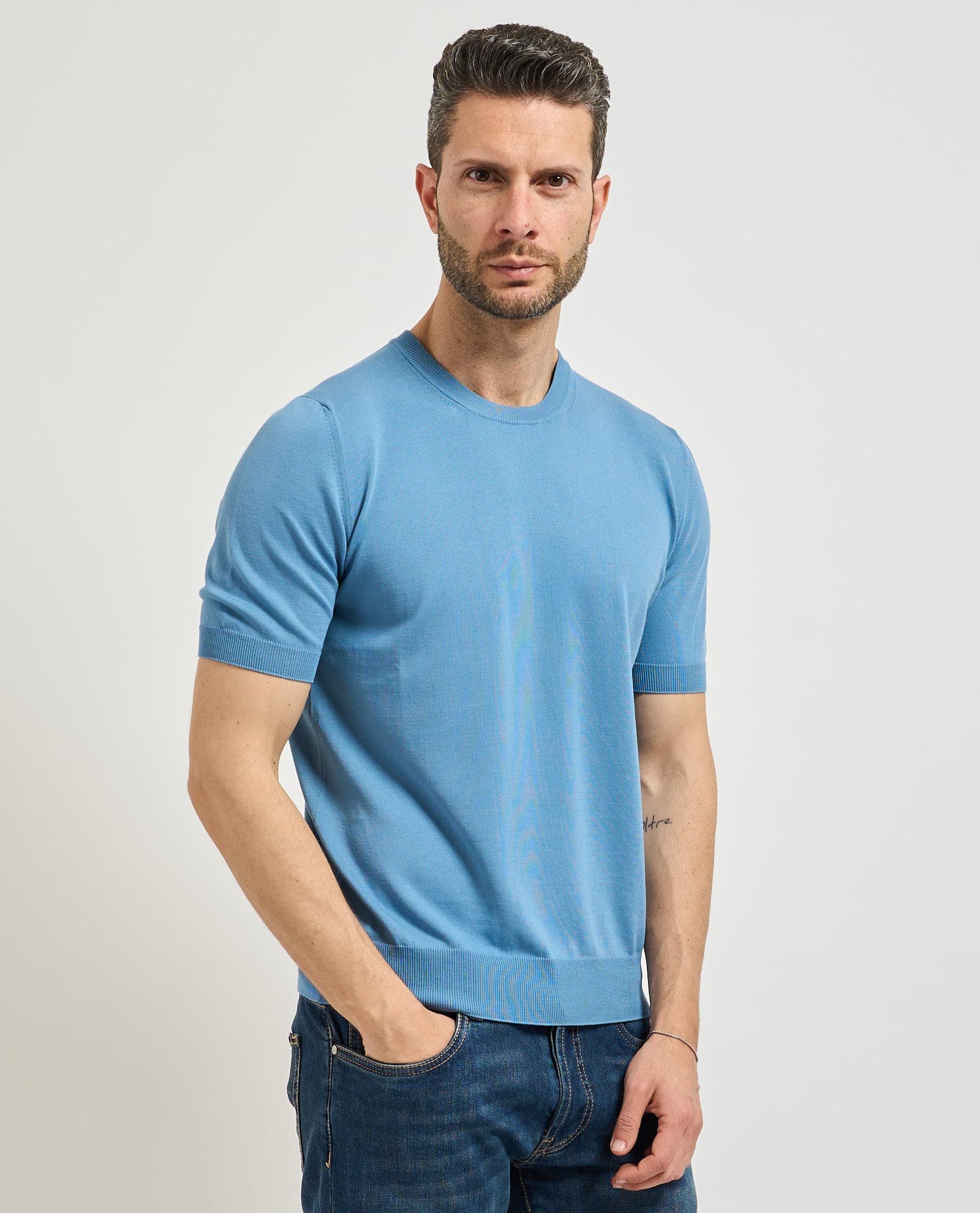 Gran Sasso  T-shirt e Polo Celeste - 3