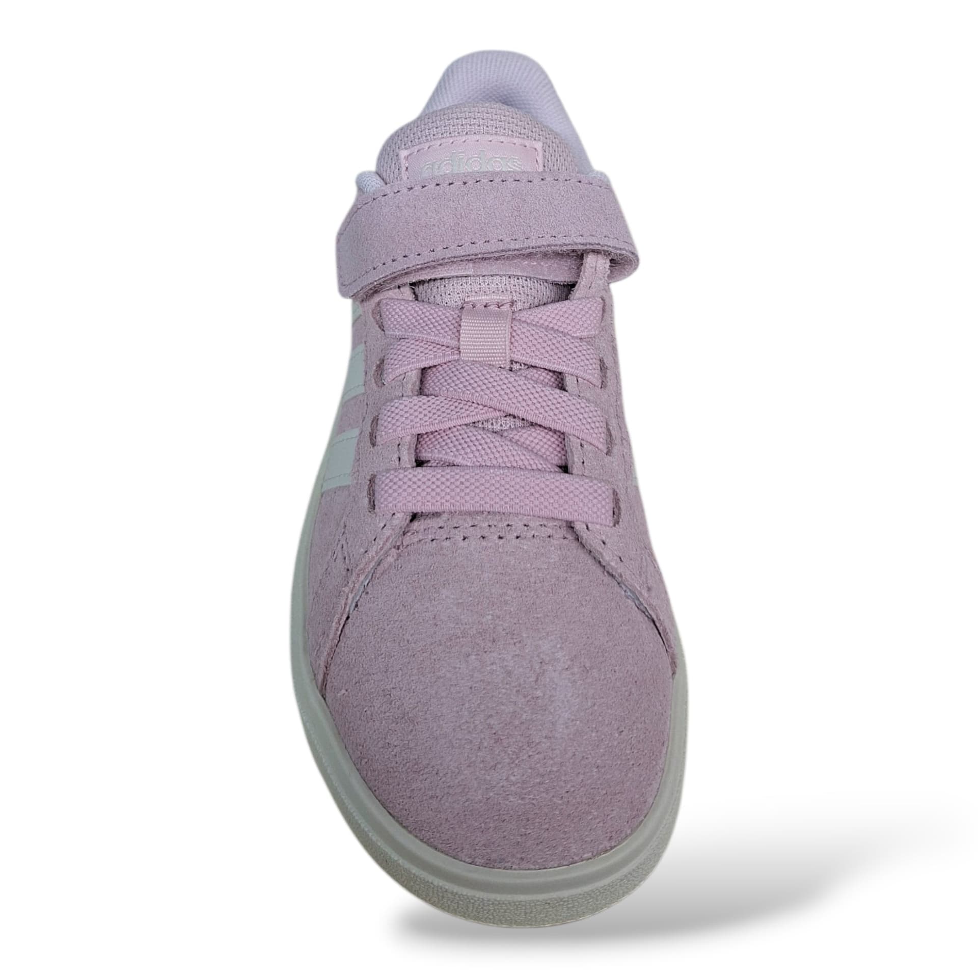 Adidas Grand Court Sneakers Bambine Ragazze Rosa Bianco | Taglia 20-35 | Suede Velcro | Scarpetteria Gica - 4