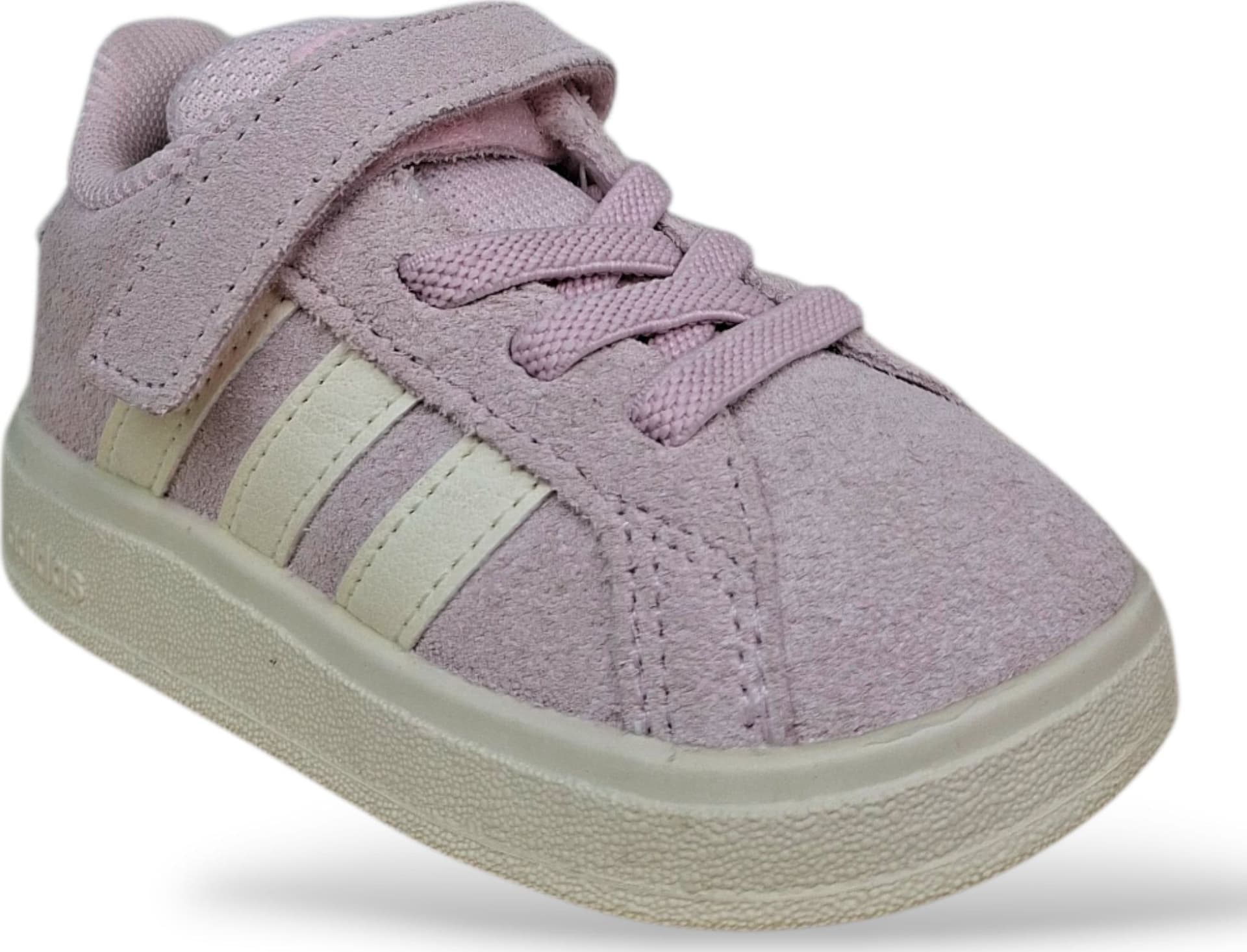 Adidas Grand Court Sneakers Bambine Ragazze Rosa Bianco | Taglia 20-35 | Suede Velcro | Scarpetteria Gica - 7