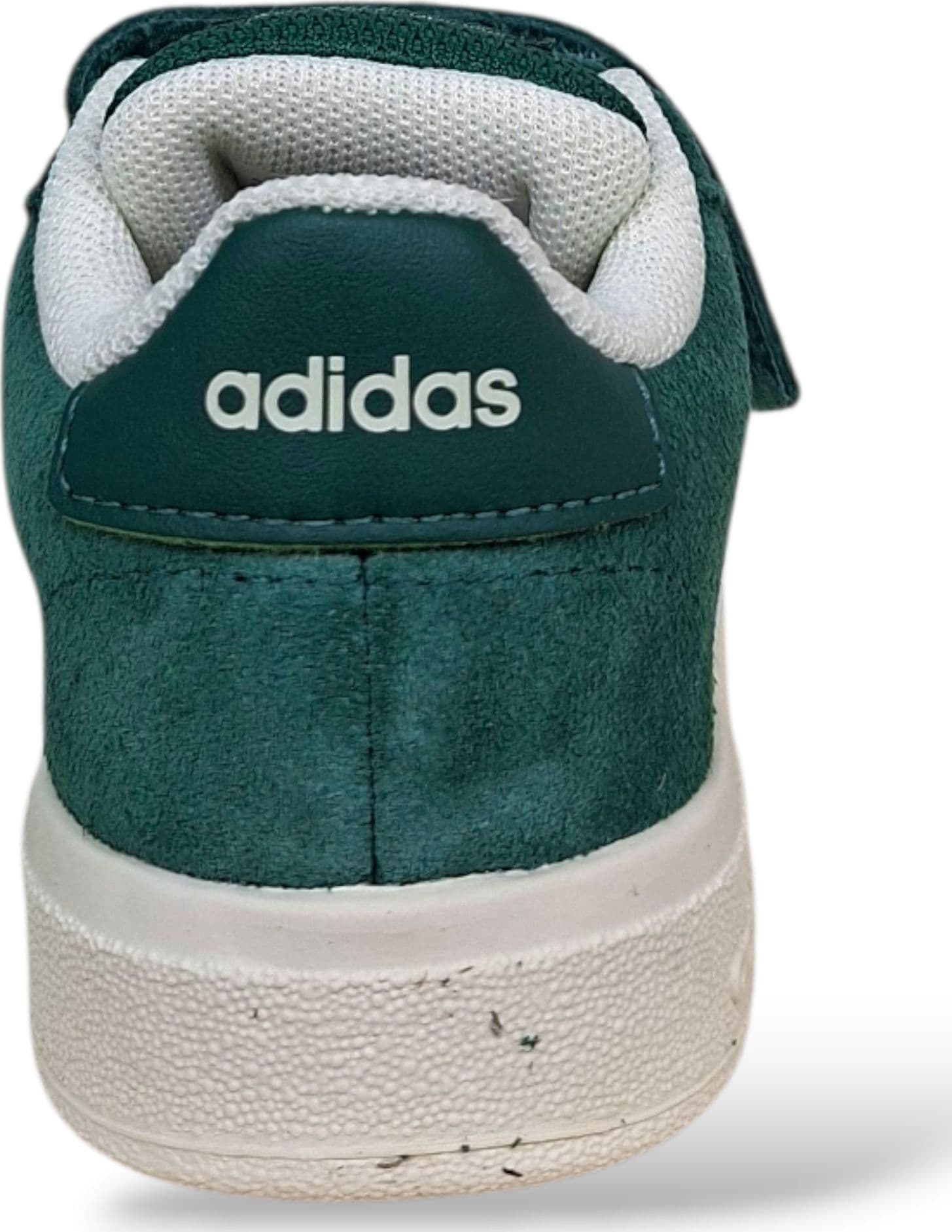 Adidas Grand Court Sneakers Bambini Verdone Bianco | Taglia 21-35 | Suede Velcro | Scarpetteria Gica - 8