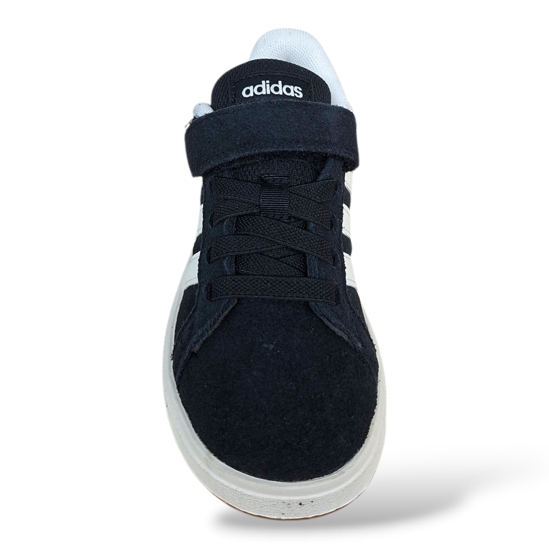 Adidas Grand Court Sneakers Bambini Nero Bianco | Taglia 20-35 | Suede Velcro | Scarpetteria Gica - 4