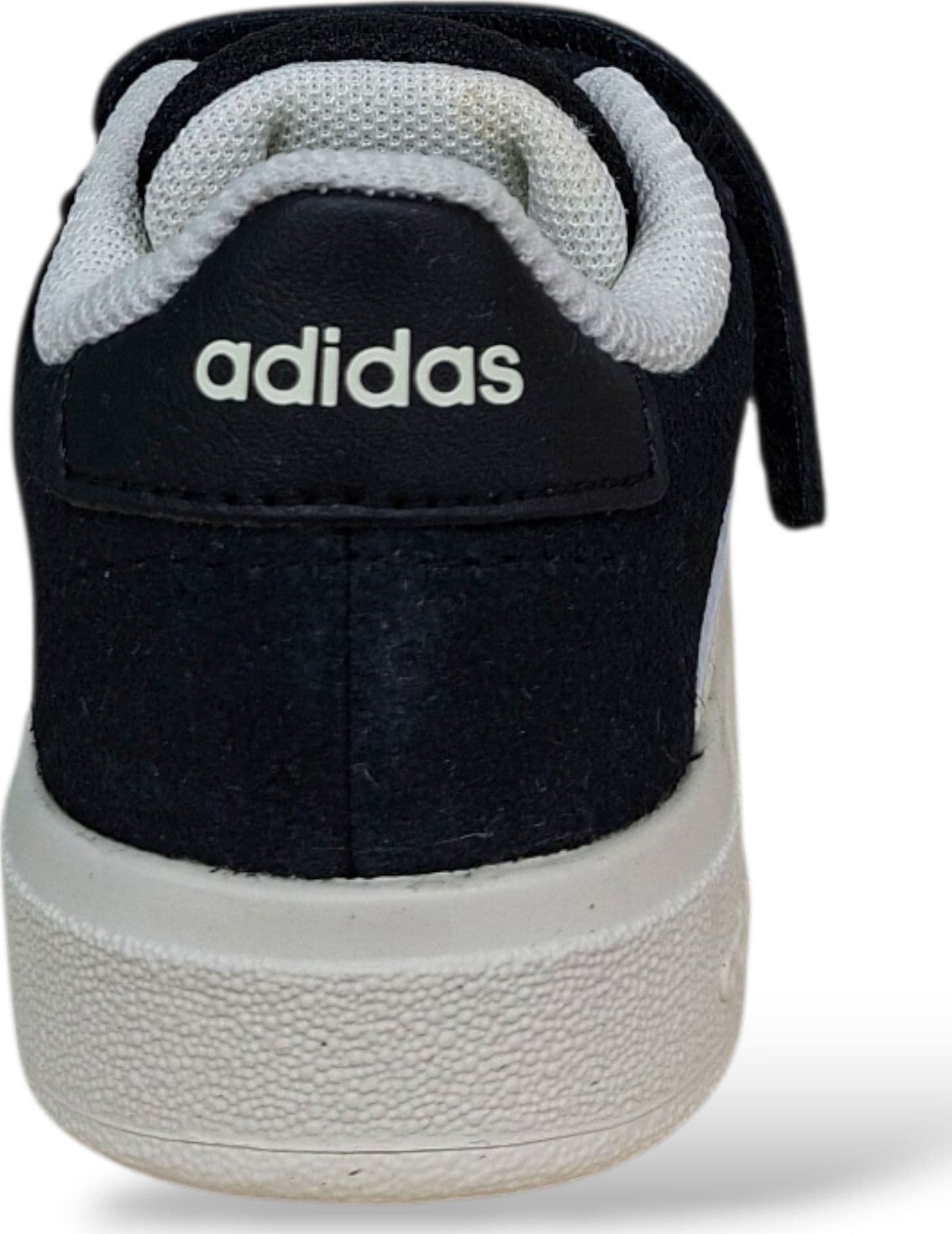 Adidas Grand Court Sneakers Bambini Nero Bianco | Taglia 20-35 | Suede Velcro | Scarpetteria Gica - 8