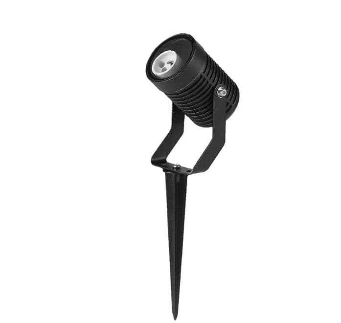 Faretto da giardino con picchetto in alluminio, compatibile con lampadine GU10 (non incluse) fino a 35W. Corpo robusto con grado di protezione IP65 e resistenza IK06. Ideale per illuminazione di vialetti, aiuole, alberi e facciate. Alimentazione 220-240V