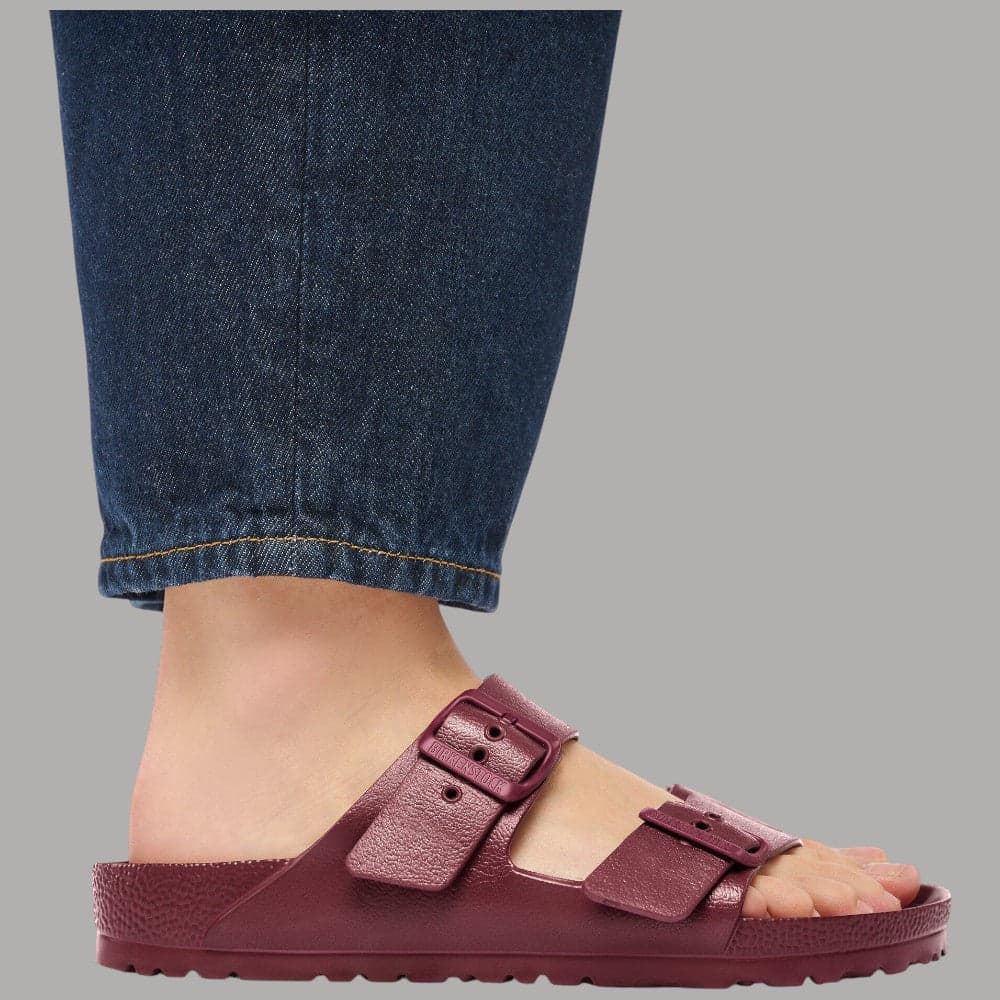 Birkenstock Ciabatte Arizona Donna EVA Leggere Ammortizzanti Calzata Narrow Fit Rosso Vino - 3