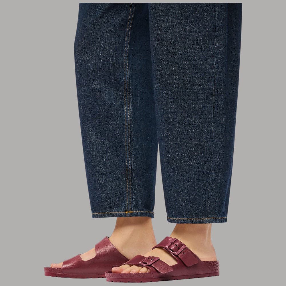 Birkenstock Ciabatte Arizona Donna EVA Leggere Ammortizzanti Calzata Narrow Fit Rosso Vino - 4