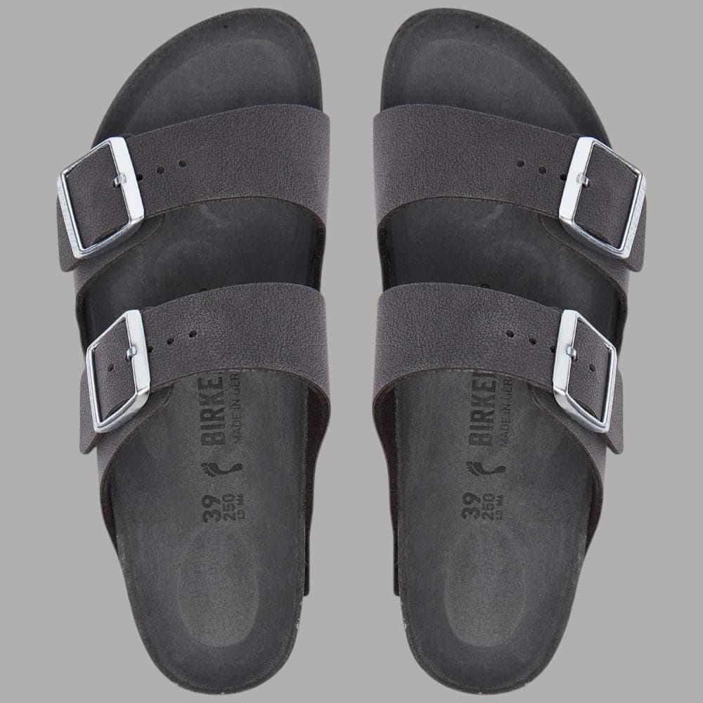 Birkenstock Ciabatte Donna Arizona Triples Nubuck Plantare Anatomico Made Germany - 5