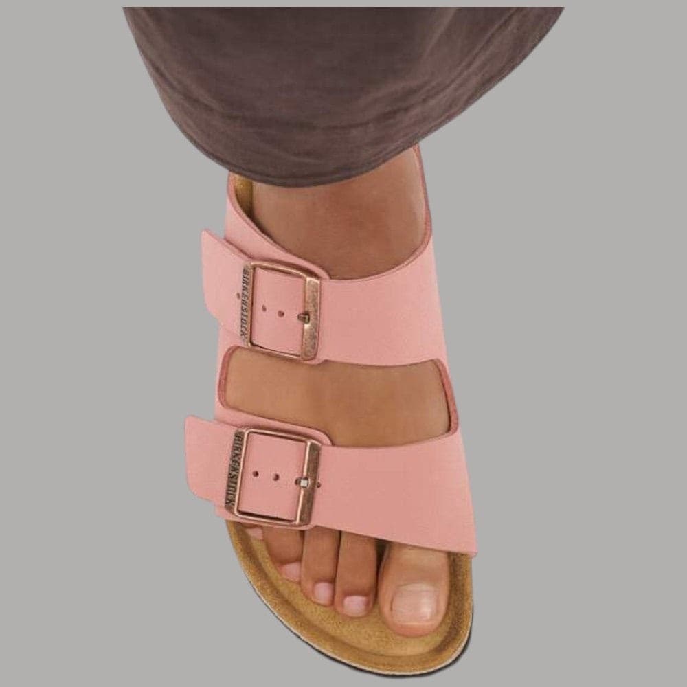 Birkenstock Ciabatte Arizona Donna Birko-Flor Nabuk Suola EVA Narrow Fit - 4