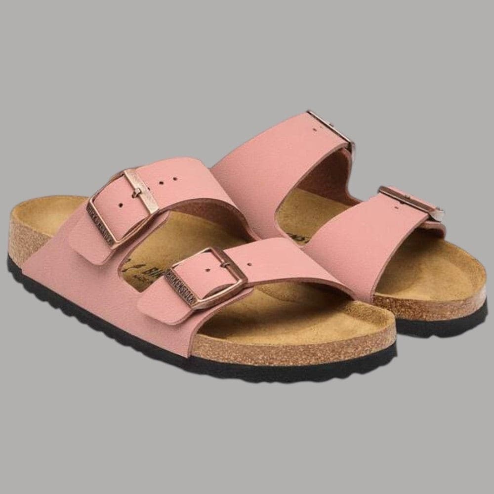 Birkenstock Ciabatte Arizona Donna Birko-Flor Nabuk Suola EVA Narrow Fit - 5