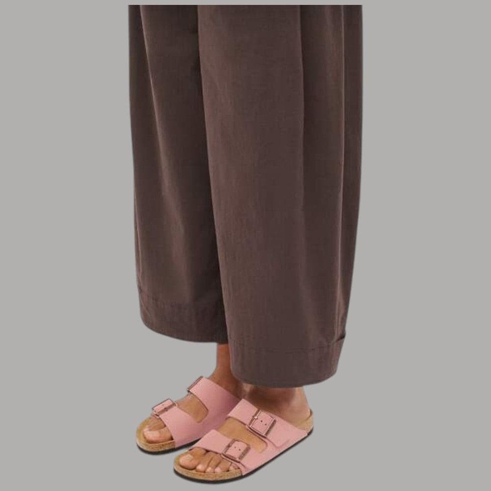 Birkenstock Ciabatte Arizona Donna Birko-Flor Nabuk Suola EVA Narrow Fit - 6