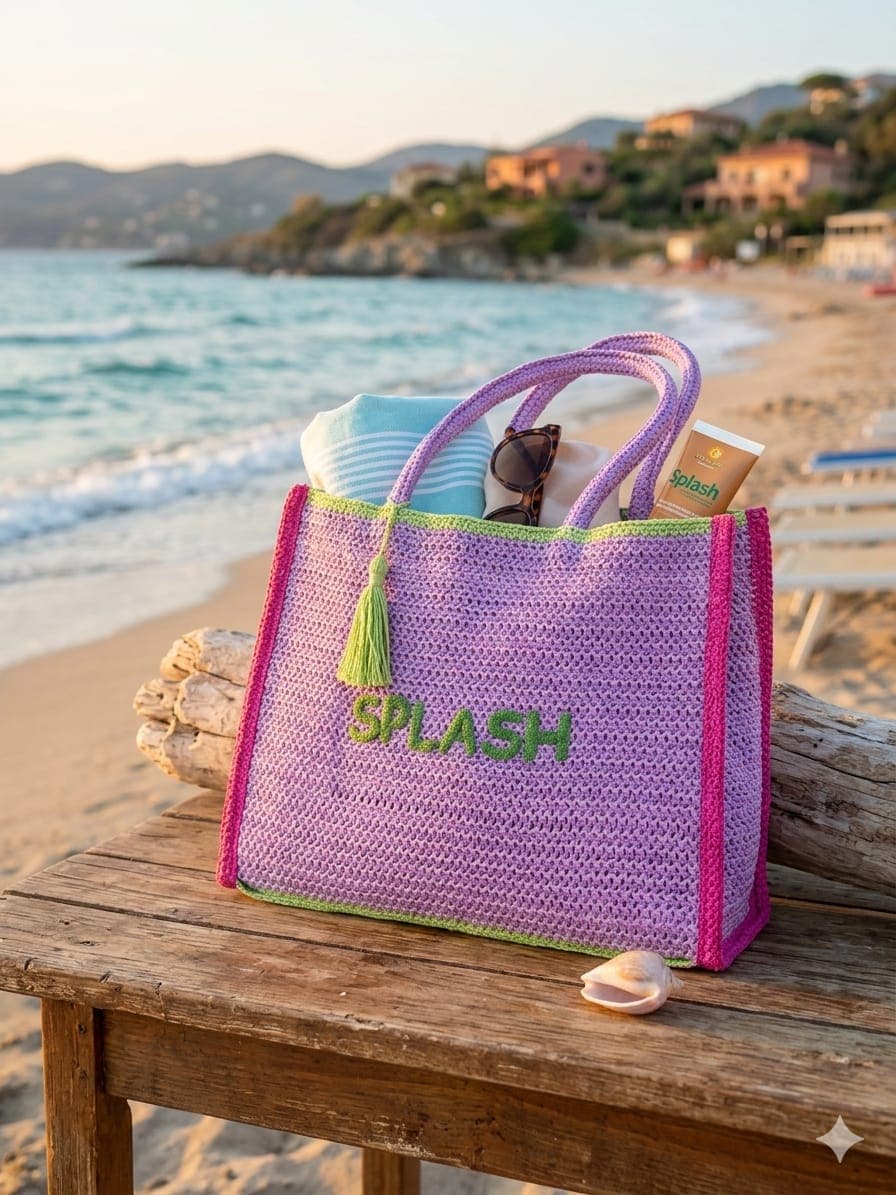 Borsa Mare Papalina Plage Capiente e Raffinata per Spiaggia - 4