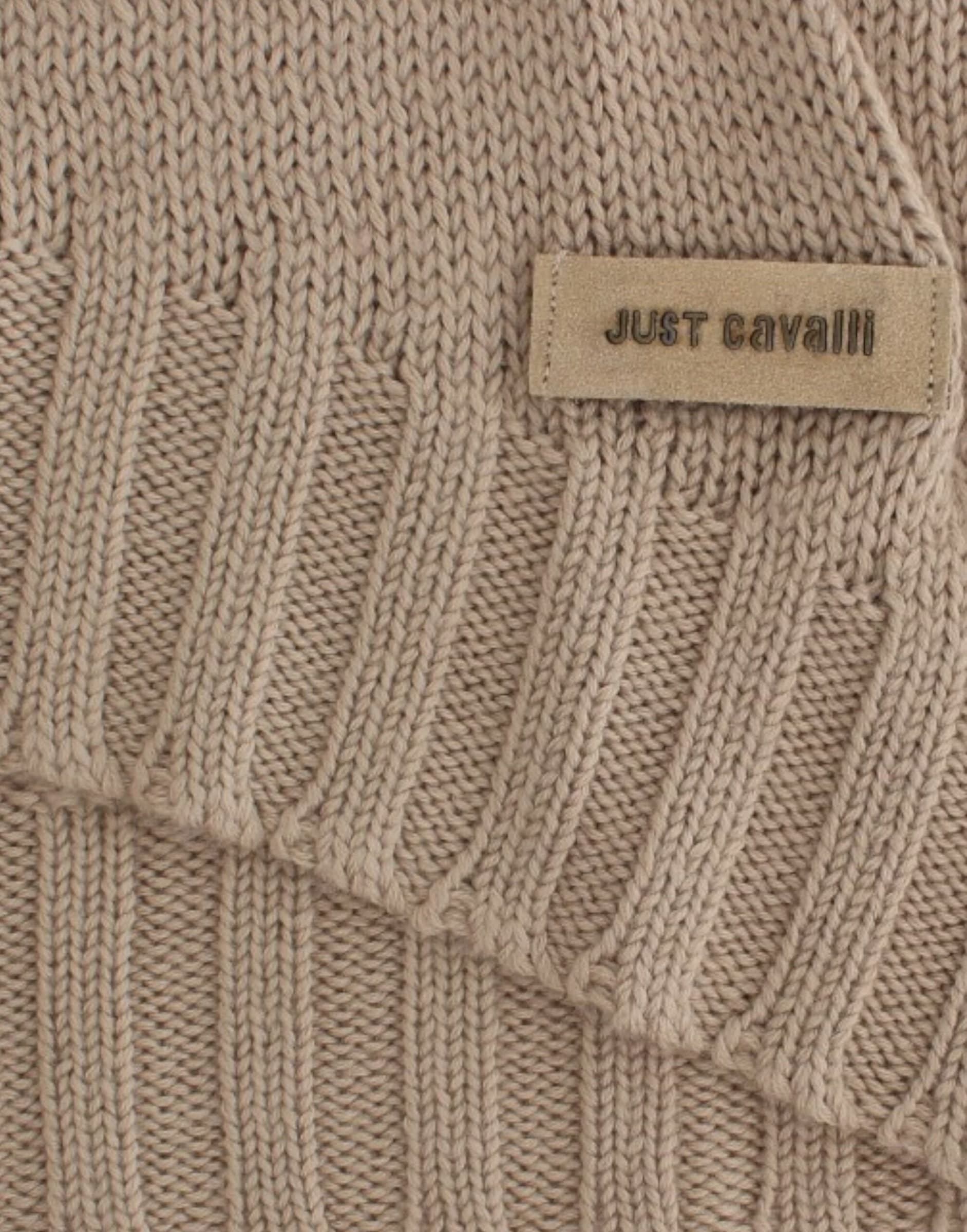 Beige knitted wool sweater - 7