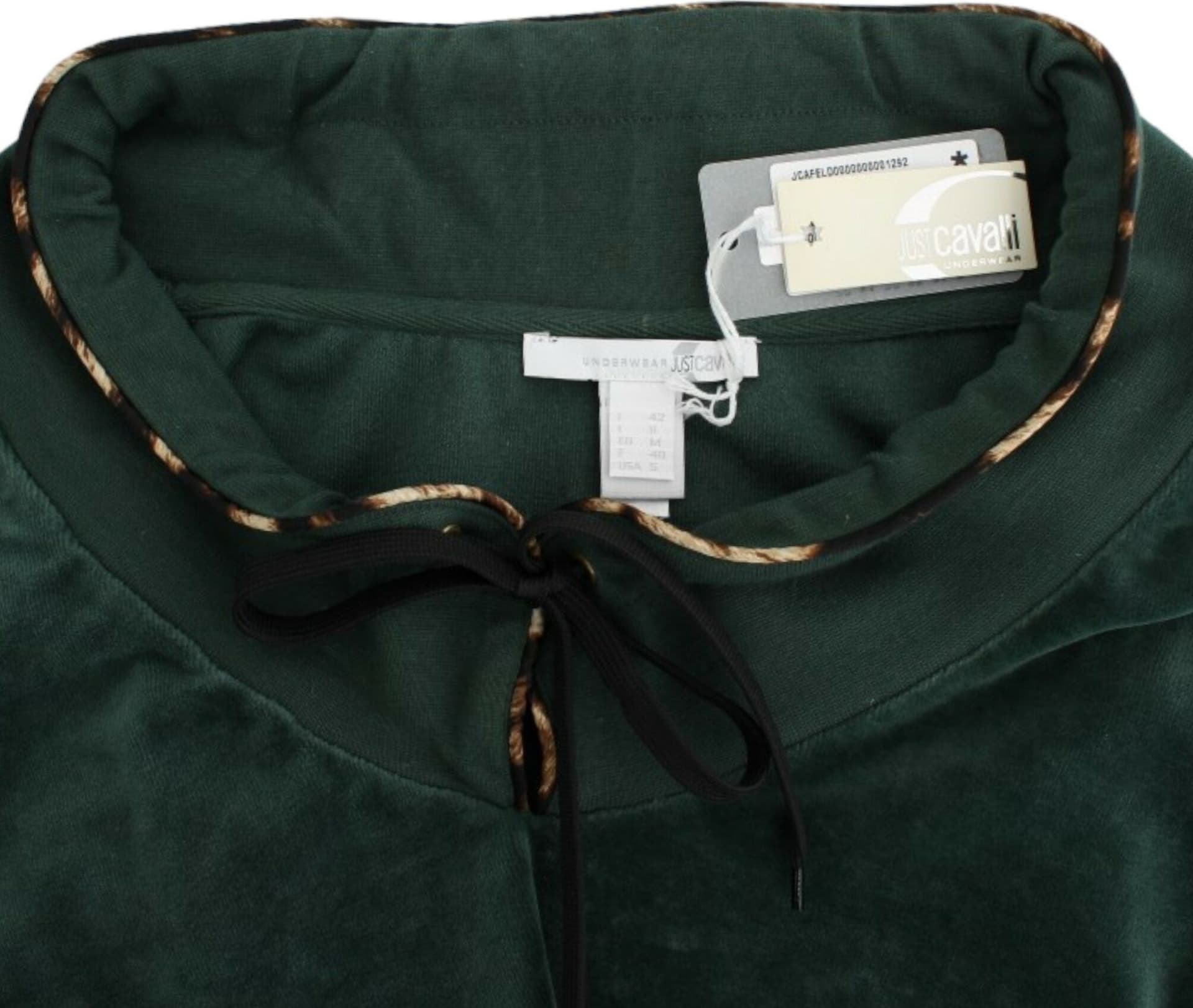 Green velvet cotton sweater - 6