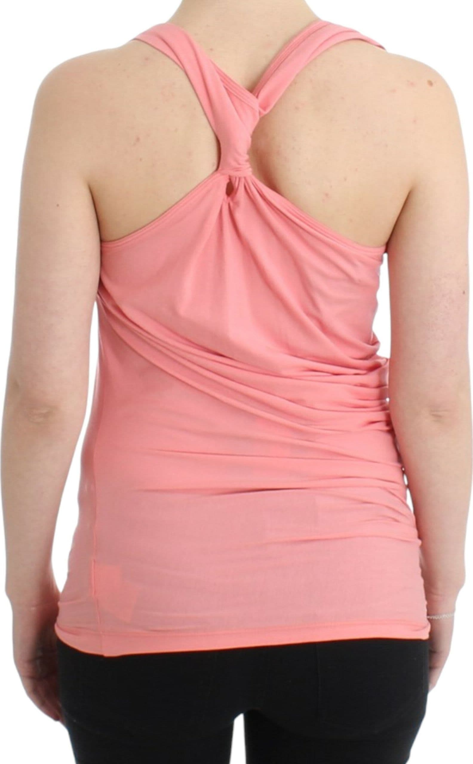Pink cotton tank top - 3